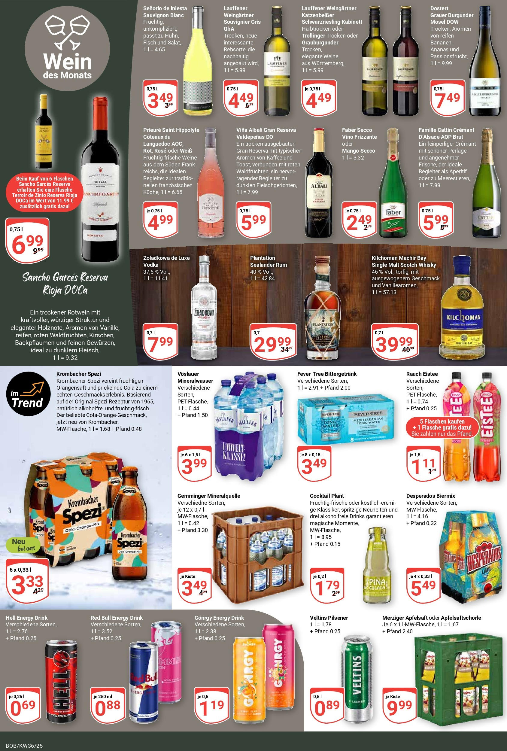 Globus prospekt Bobenheim-Roxheim	 (ab 01.09.2025) » Angebote online | Seite: 17 | Produkte: Red bull, Kaffee, Apfelsaft, Desperados
