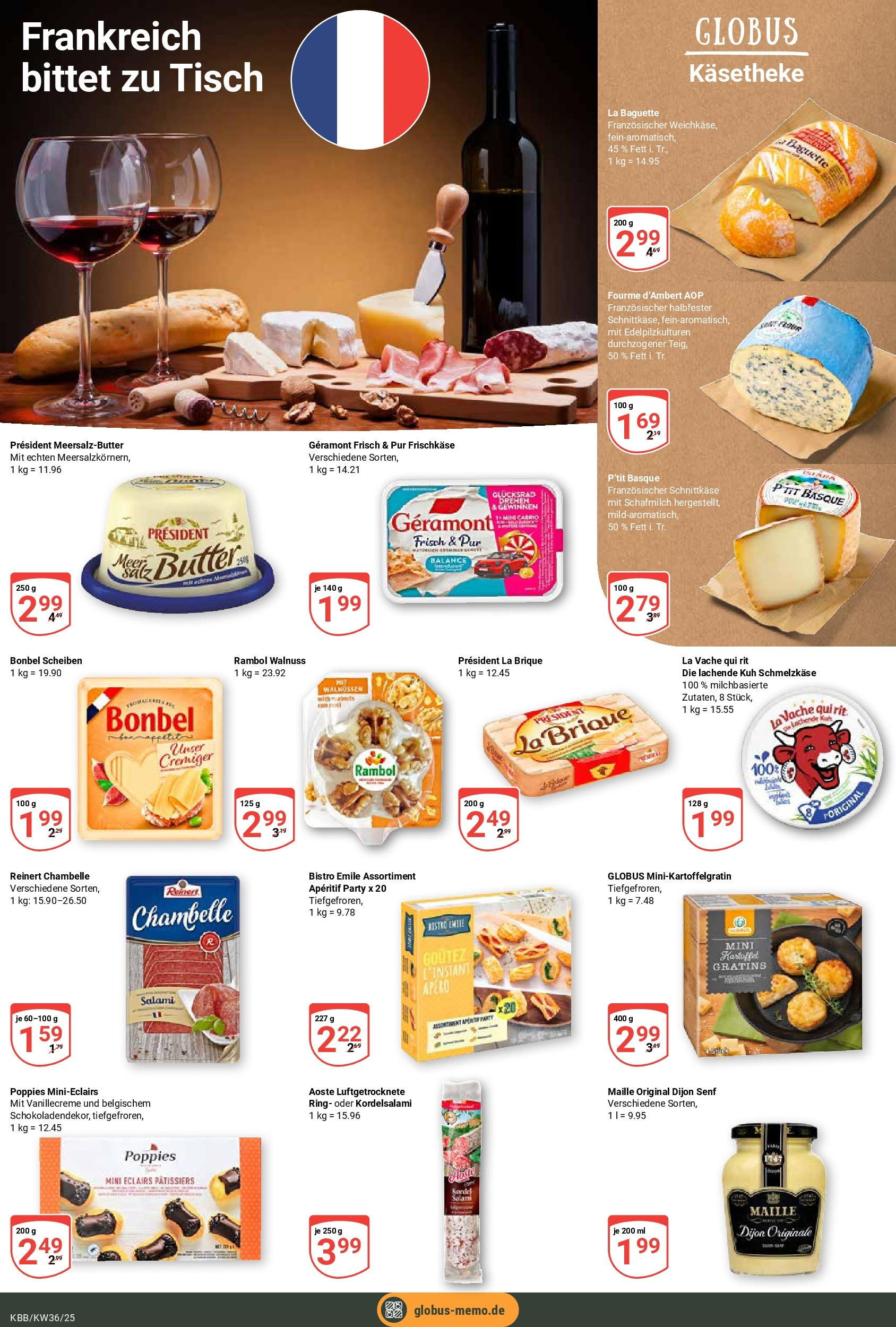 Globus prospekt Koblenz-Bubenheim (ab 01.09.2025) » Angebote ab Montag | Seite: 13 | Produkte: Geramont, Baguette, Salami, Frischkase Globus prospekt Koblenz-Bubenheim (ab 01.09.2025) » Angebote online | Seite: 13 | Produkte: Geramont, Baguette, Salami, Frischkase