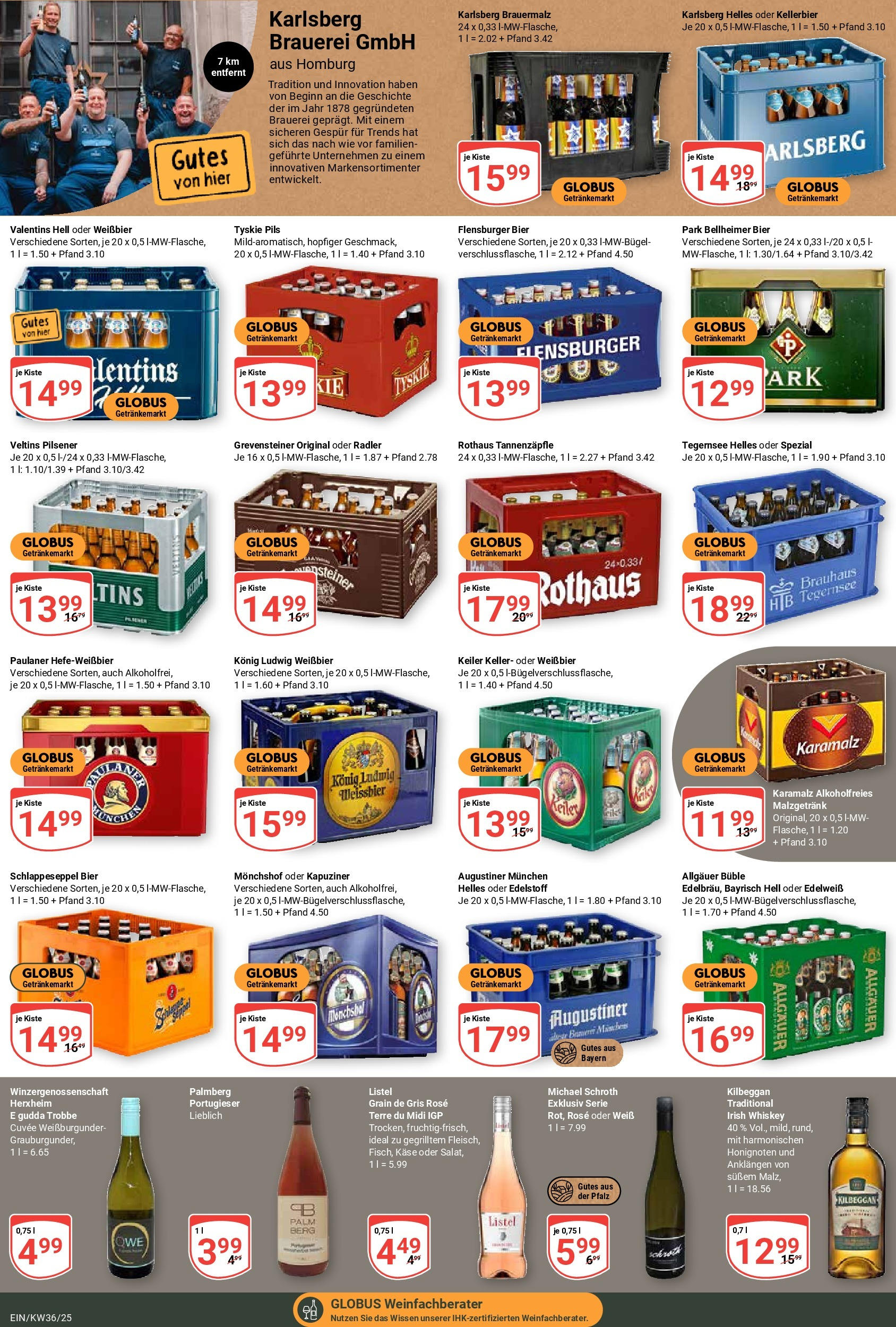 Globus prospekt Homburg-Einöd (ab 01.09.2025) » Angebote ab Montag | Seite: 4 | Produkte: Bier, Flensburger, Radler, Veltins Globus prospekt Homburg-Einöd (ab 01.09.2025) » Angebote online | Seite: 4 | Produkte: Bier, Flensburger, Radler, Veltins