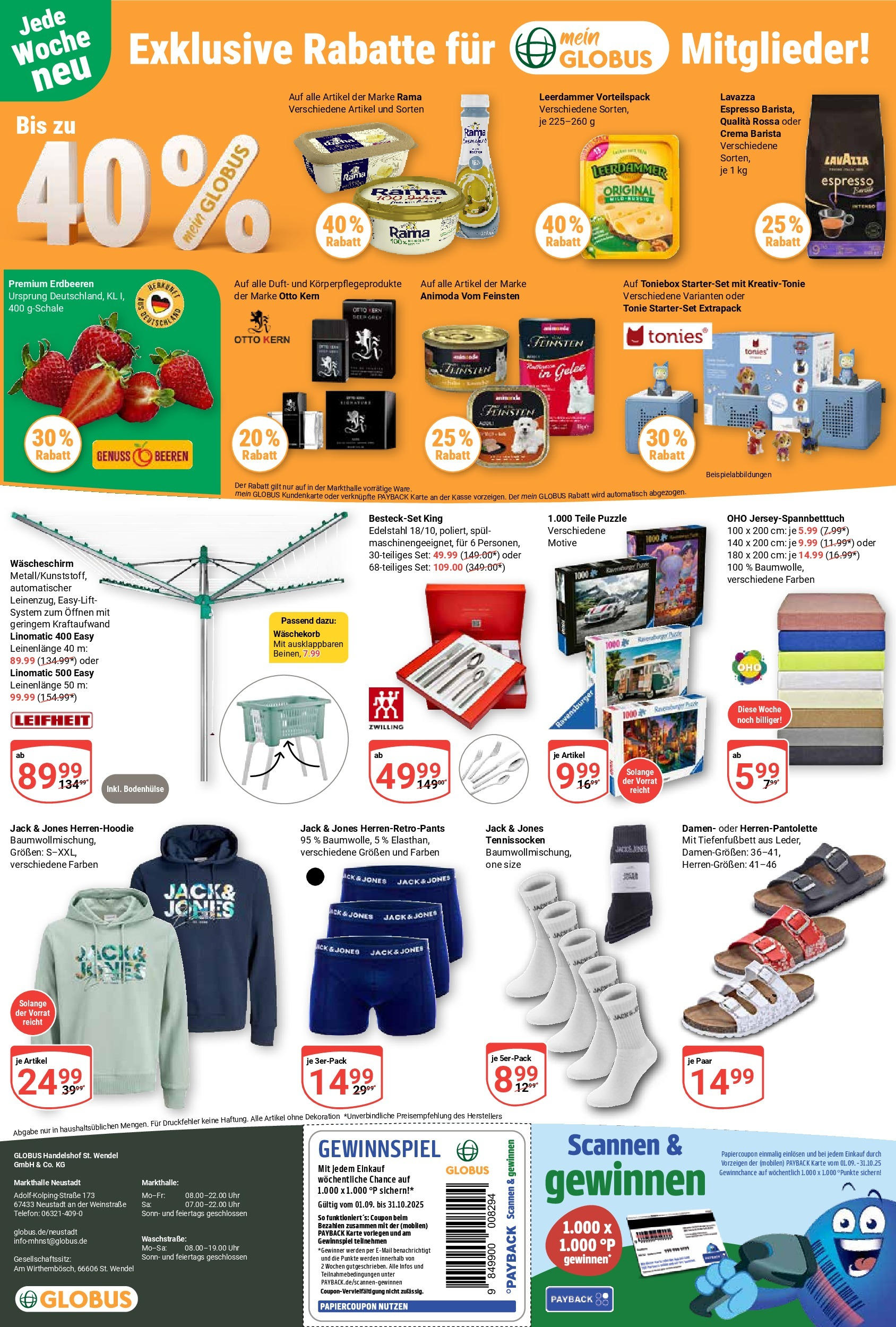 Globus prospekt Neustadt (ab 01.09.2025) » Angebote ab Montag | Seite: 34 | Produkte: Duft, Leerdammer, Erdbeeren, Telefon Globus prospekt Neustadt (ab 01.09.2025) » Angebote online | Seite: 34 | Produkte: Duft, Leerdammer, Erdbeeren, Telefon