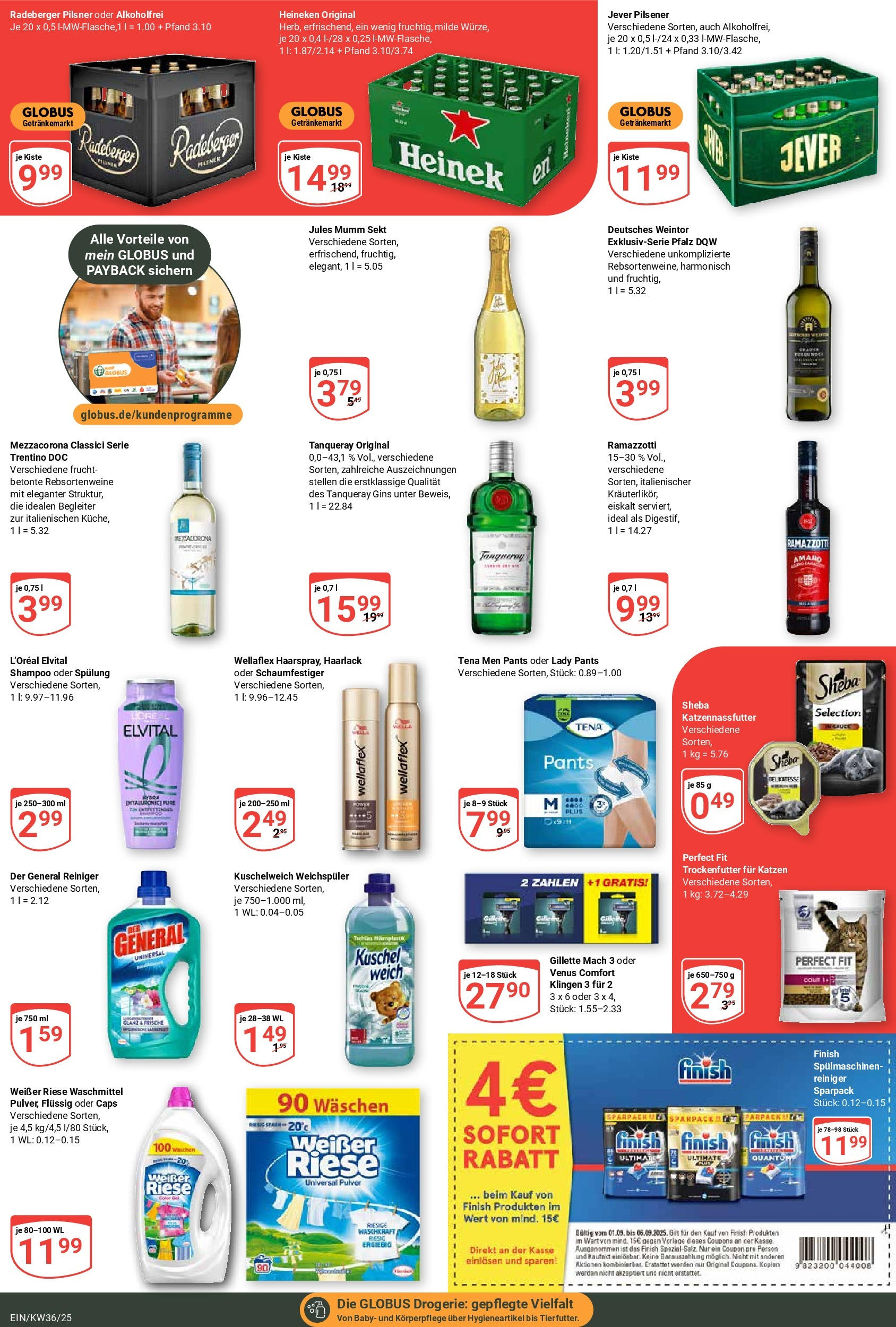 Globus prospekt Homburg-Einöd (ab 01.09.2025) » Angebote ab Montag | Seite: 8 | Produkte: Sheba, Heineken, Waschmittel, Radeberger pilsner Globus prospekt Homburg-Einöd (ab 01.09.2025) » Angebote online | Seite: 8 | Produkte: Sheba, Heineken, Waschmittel, Radeberger pilsner