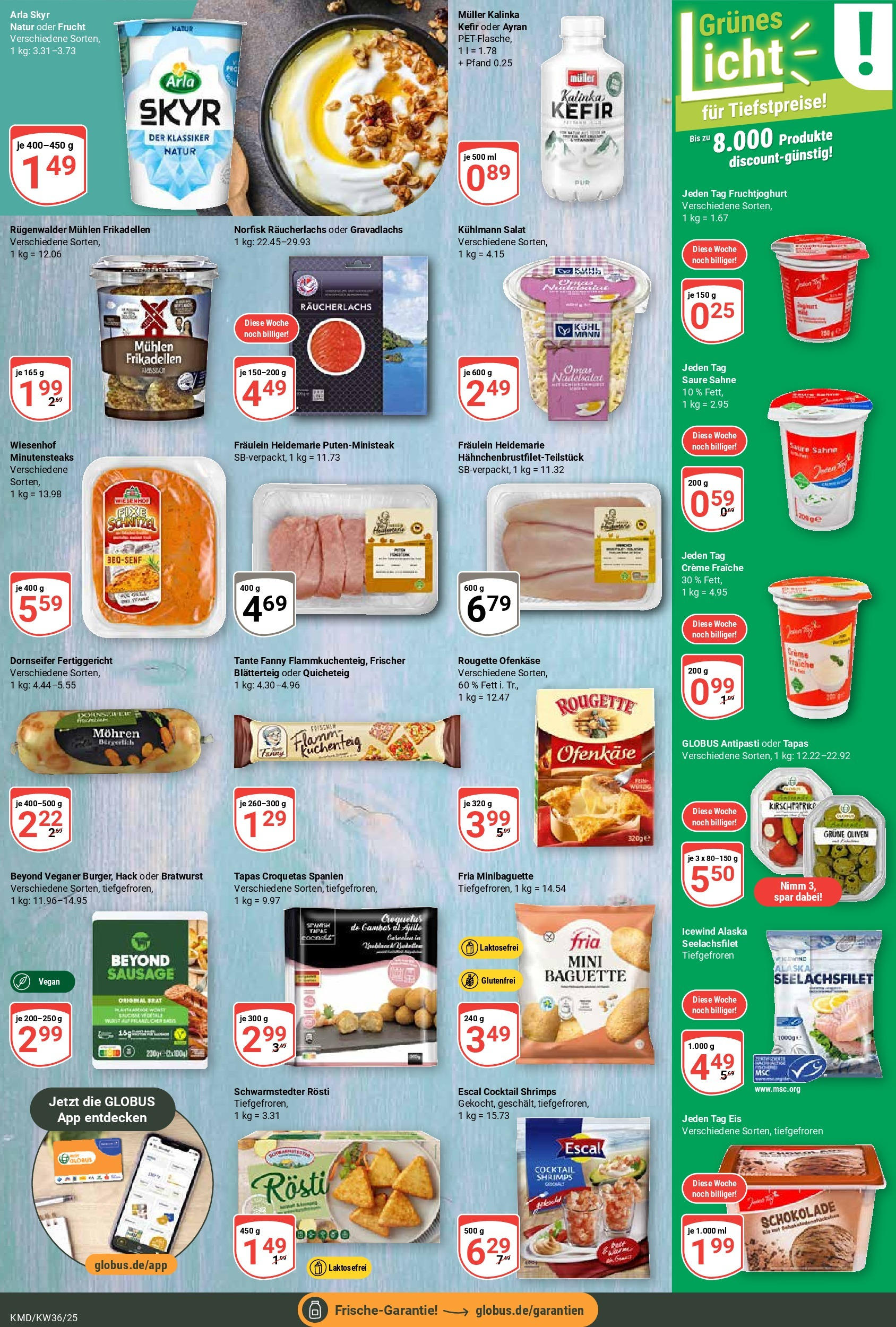 Globus prospekt Köln (ab 01.09.2025) » Angebote ab Montag | Seite: 13 | Produkte: Schnitzel, Mohren, Räucherlachs, Eis Globus prospekt Köln (ab 01.09.2025) » Angebote online | Seite: 13 | Produkte: Schnitzel, Mohren, Räucherlachs, Eis