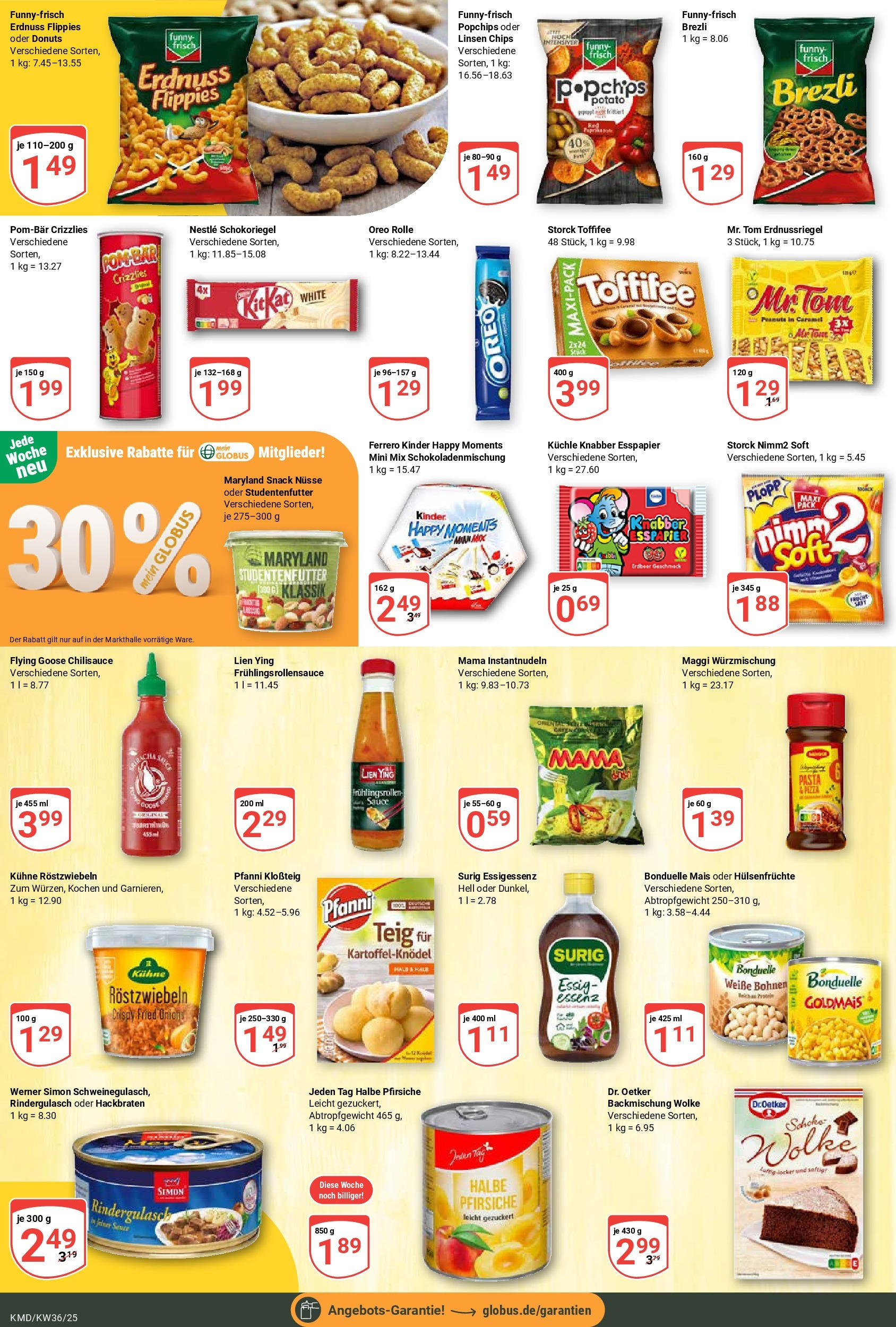Globus prospekt Köln (ab 01.09.2025) » Angebote ab Montag | Seite: 17 | Produkte: Donuts, Toffifee, Pasta, Chips Globus prospekt Köln (ab 01.09.2025) » Angebote online | Seite: 17 | Produkte: Donuts, Toffifee, Pasta, Chips
