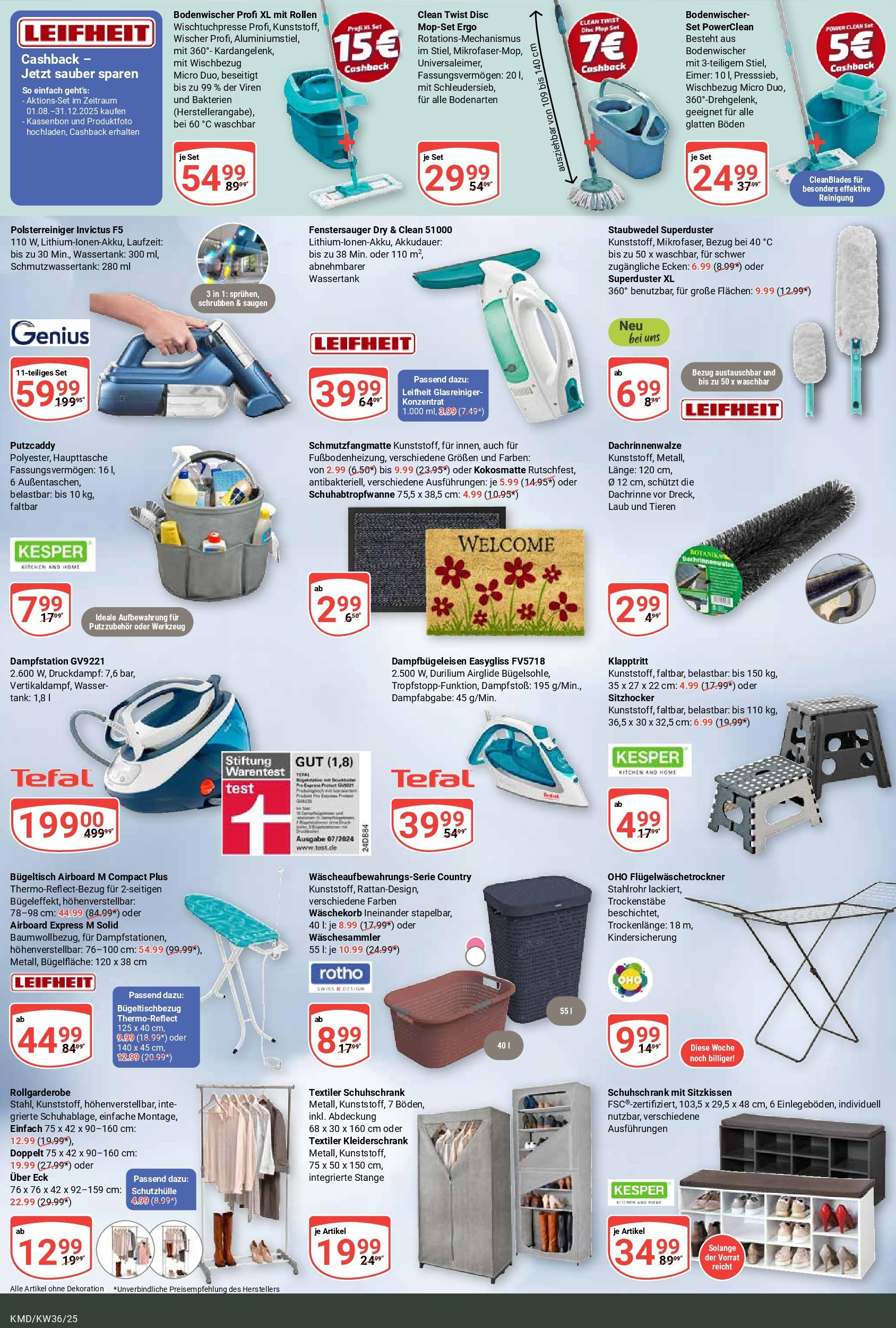Globus prospekt Köln (ab 01.09.2025) » Angebote ab Montag | Seite: 22 | Produkte: Kleiderschrank, Schmutzfangmatte, Wasser Globus prospekt Köln (ab 01.09.2025) » Angebote online | Seite: 22 | Produkte: Kleiderschrank, Schmutzfangmatte, Wasser