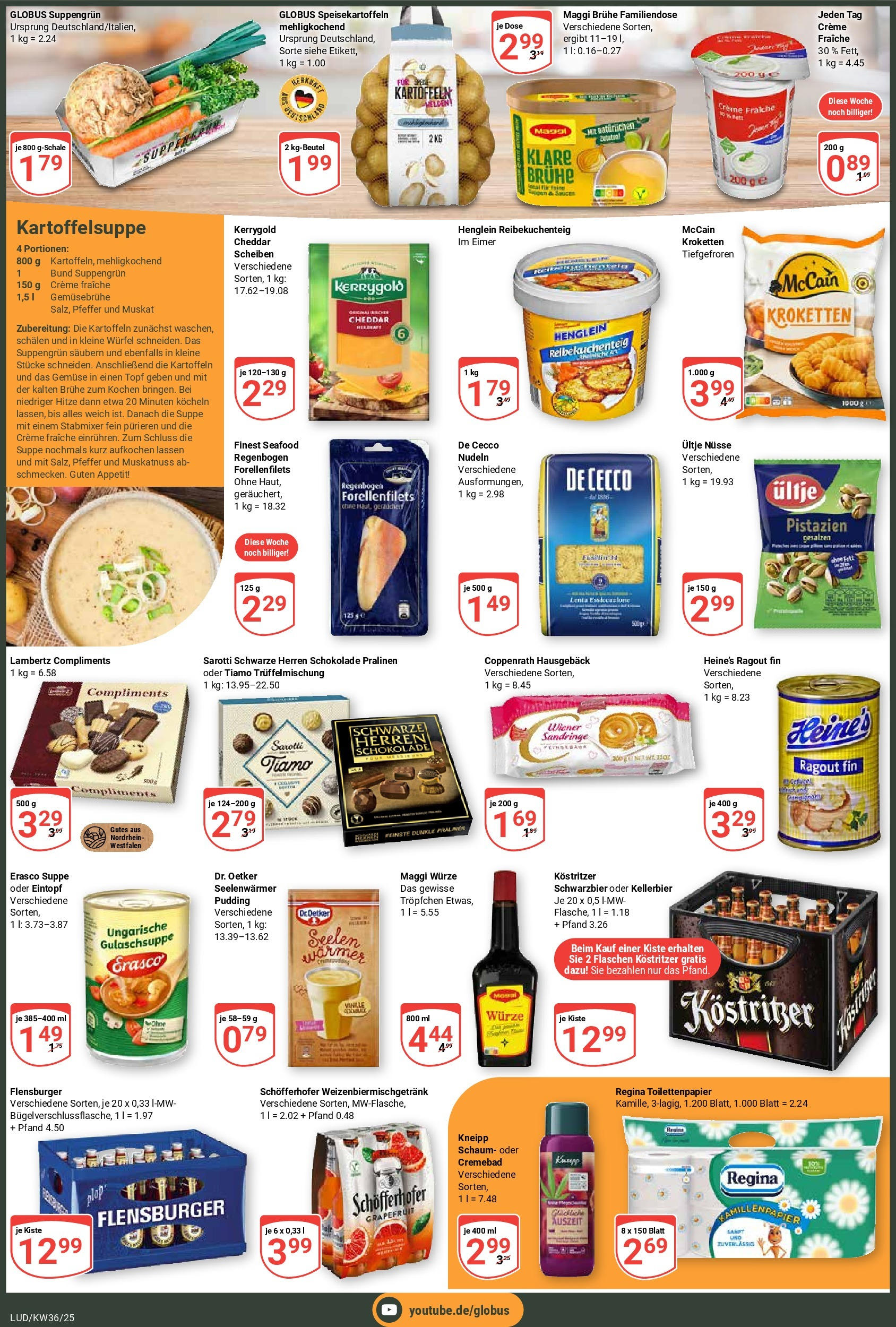 Globus prospekt Ludwigshafen-Oggersheim	 (ab 01.09.2025) » Angebote online | Seite: 2 | Produkte: Maggi, Kostritzer, Gemüse, Toilettenpapier