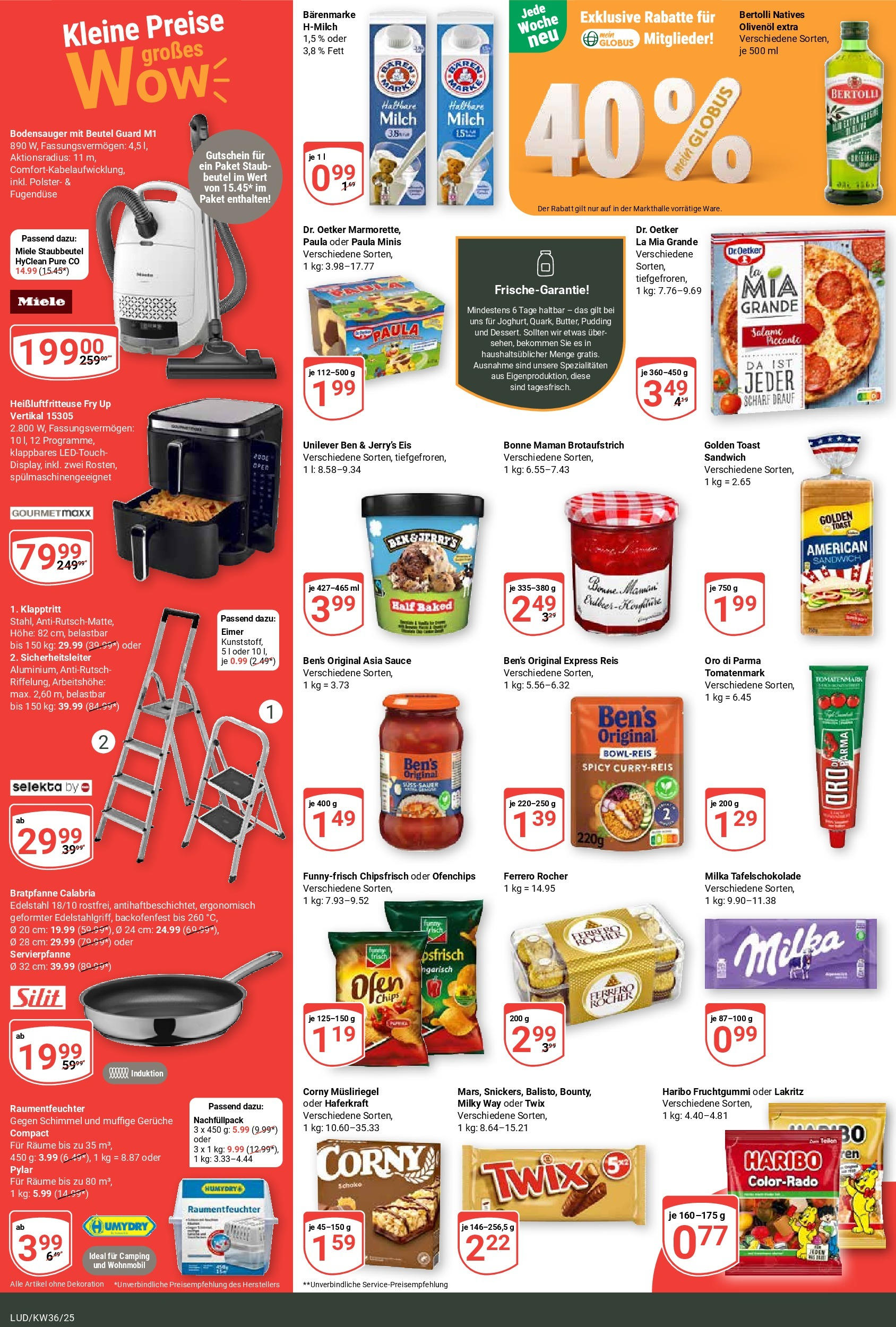 Globus prospekt Ludwigshafen-Oggersheim	 (ab 01.09.2025) » Angebote online | Seite: 4 | Produkte: Ofen, Haribo, Reis, Eis