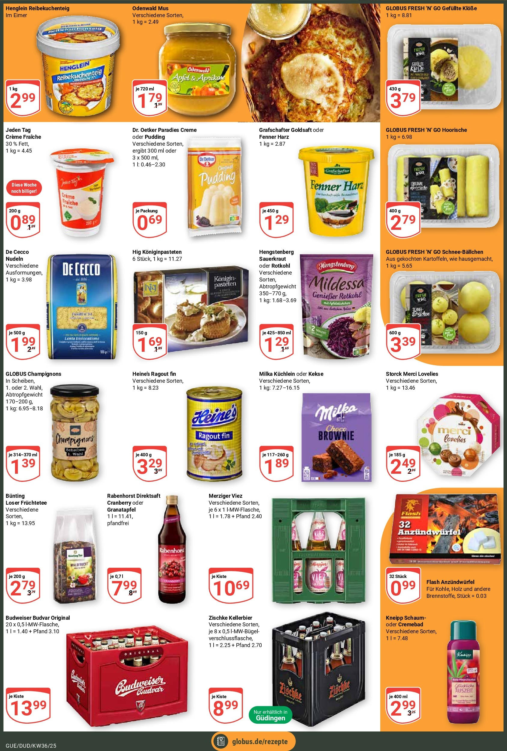 Globus prospekt Saarbrücken-Güdingen (ab 01.09.2025) » Angebote ab Montag | Seite: 2 | Produkte: Rotkohl, Pudding, Nudeln, Kekse Globus prospekt Saarbrücken-Güdingen (ab 01.09.2025) » Angebote online | Seite: 2 | Produkte: Rotkohl, Pudding, Nudeln, Kekse