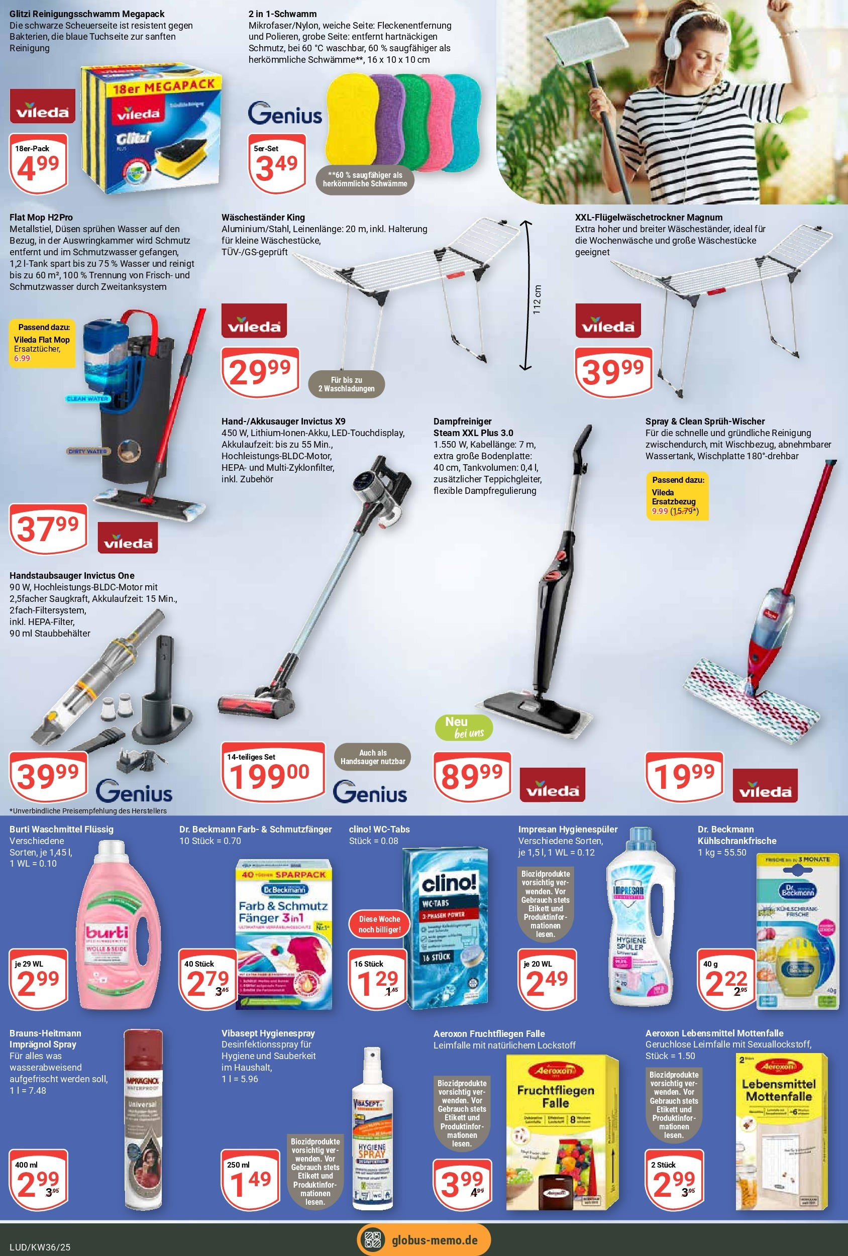 Globus prospekt Ludwigshafen-Oggersheim	 (ab 01.09.2025) » Angebote online | Seite: 25 | Produkte: Wasser, Waschmittel, Waschestander