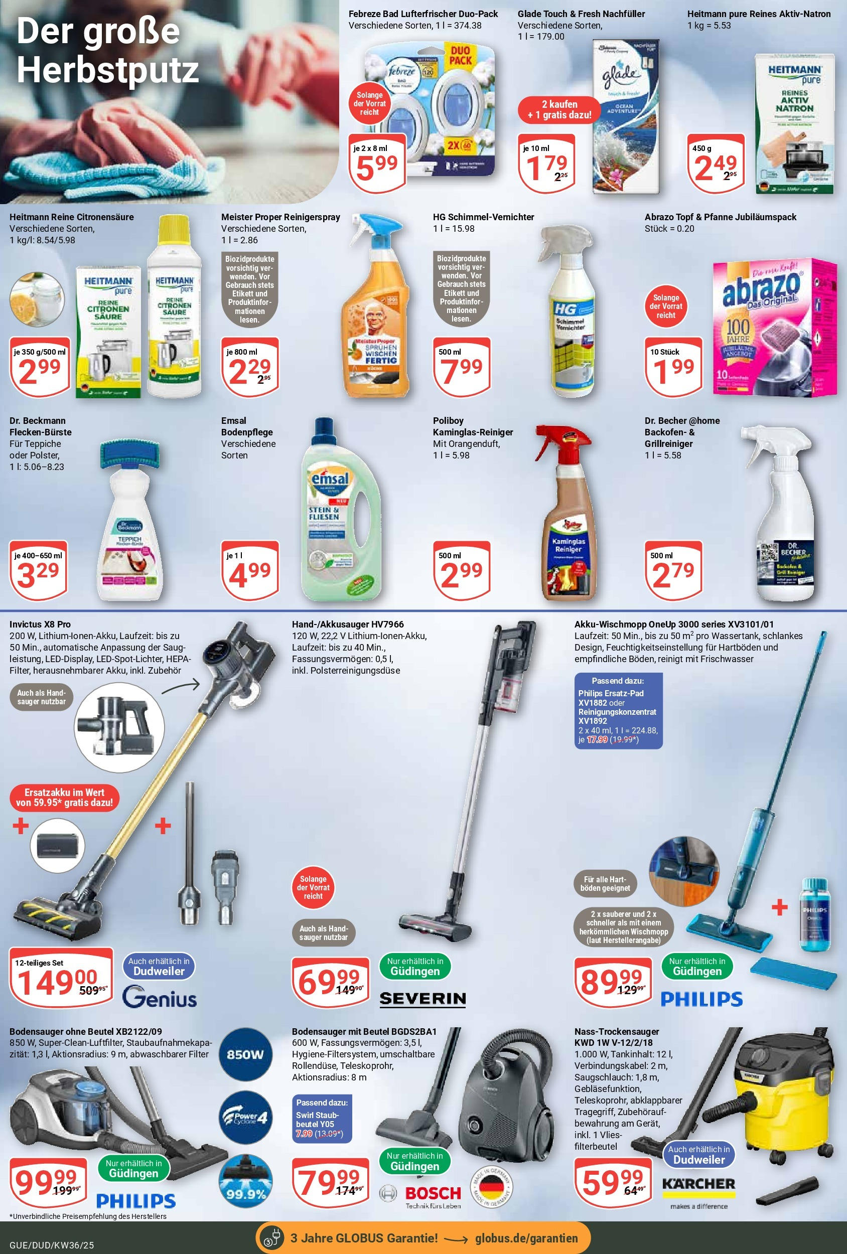 Globus prospekt Saarbrücken-Güdingen (ab 01.09.2025) » Angebote ab Montag | Seite: 22 | Produkte: Bosch, Philips, Bad, Teppich Globus prospekt Saarbrücken-Güdingen (ab 01.09.2025) » Angebote online | Seite: 22 | Produkte: Bosch, Philips, Bad, Teppich