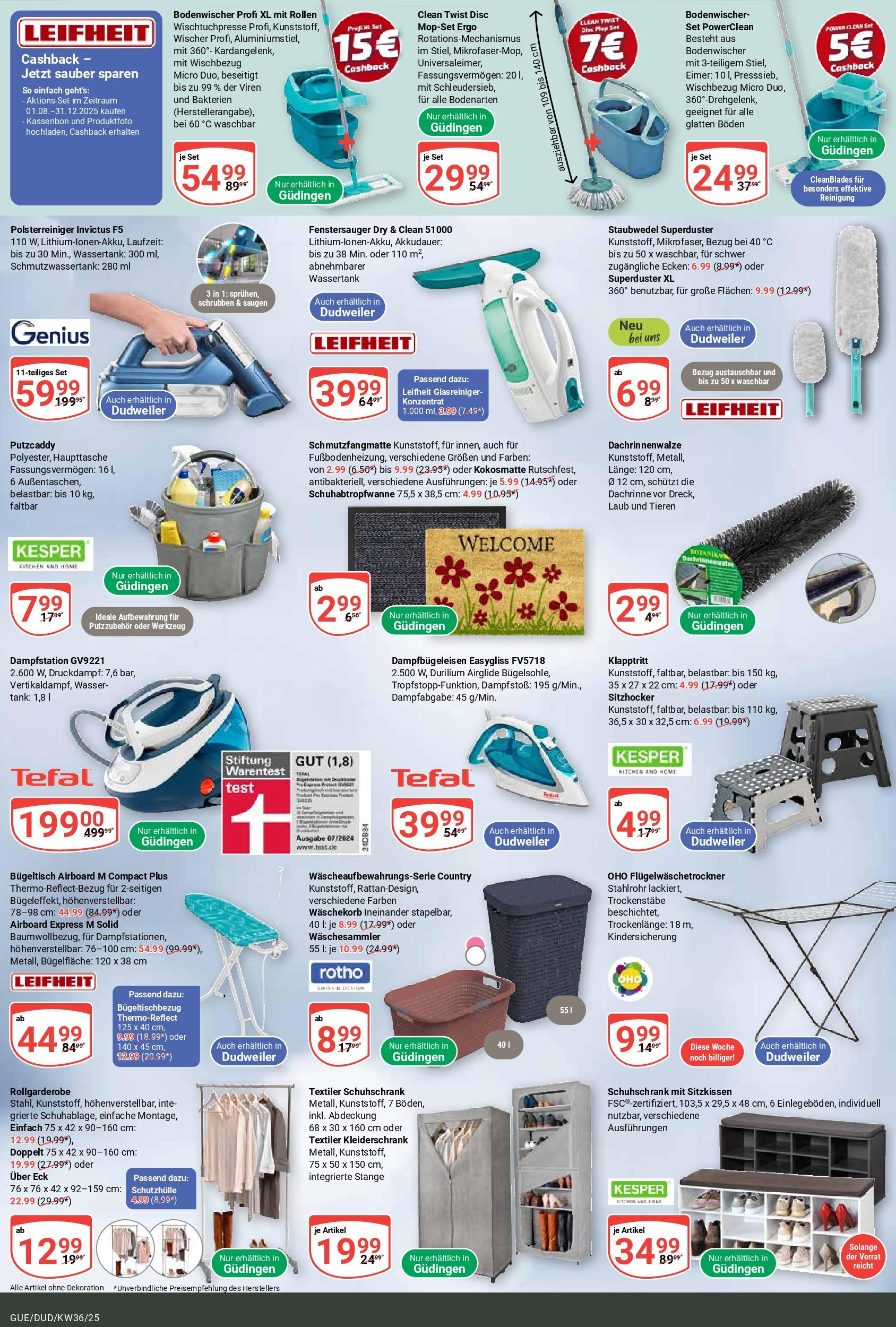 Globus prospekt Saarbrücken-Güdingen (ab 01.09.2025) » Angebote ab Montag | Seite: 23 | Produkte: Kleiderschrank, Schmutzfangmatte, Wasser Globus prospekt Saarbrücken-Güdingen (ab 01.09.2025) » Angebote online | Seite: 23 | Produkte: Kleiderschrank, Schmutzfangmatte, Wasser