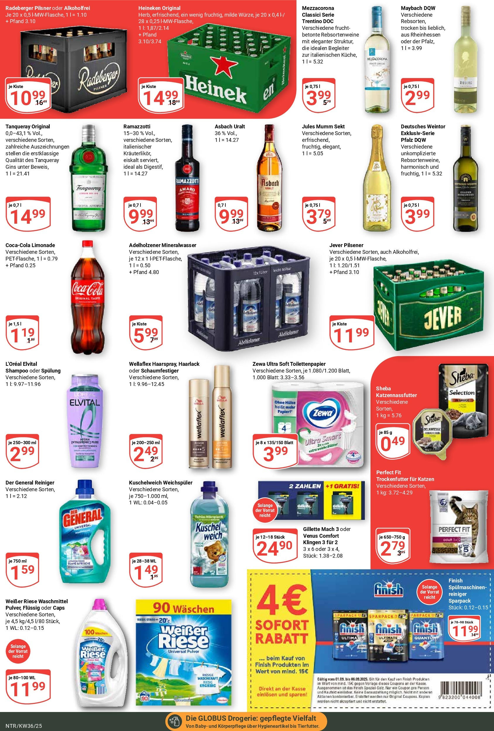 Globus prospekt Neutraubling (ab 01.09.2025) » Angebote ab Montag | Seite: 8 | Produkte: Mumm sekt, Kuschelweich, Spülung, Heineken Globus prospekt Neutraubling (ab 01.09.2025) » Angebote online | Seite: 8 | Produkte: Mumm sekt, Kuschelweich, Spülung, Heineken
