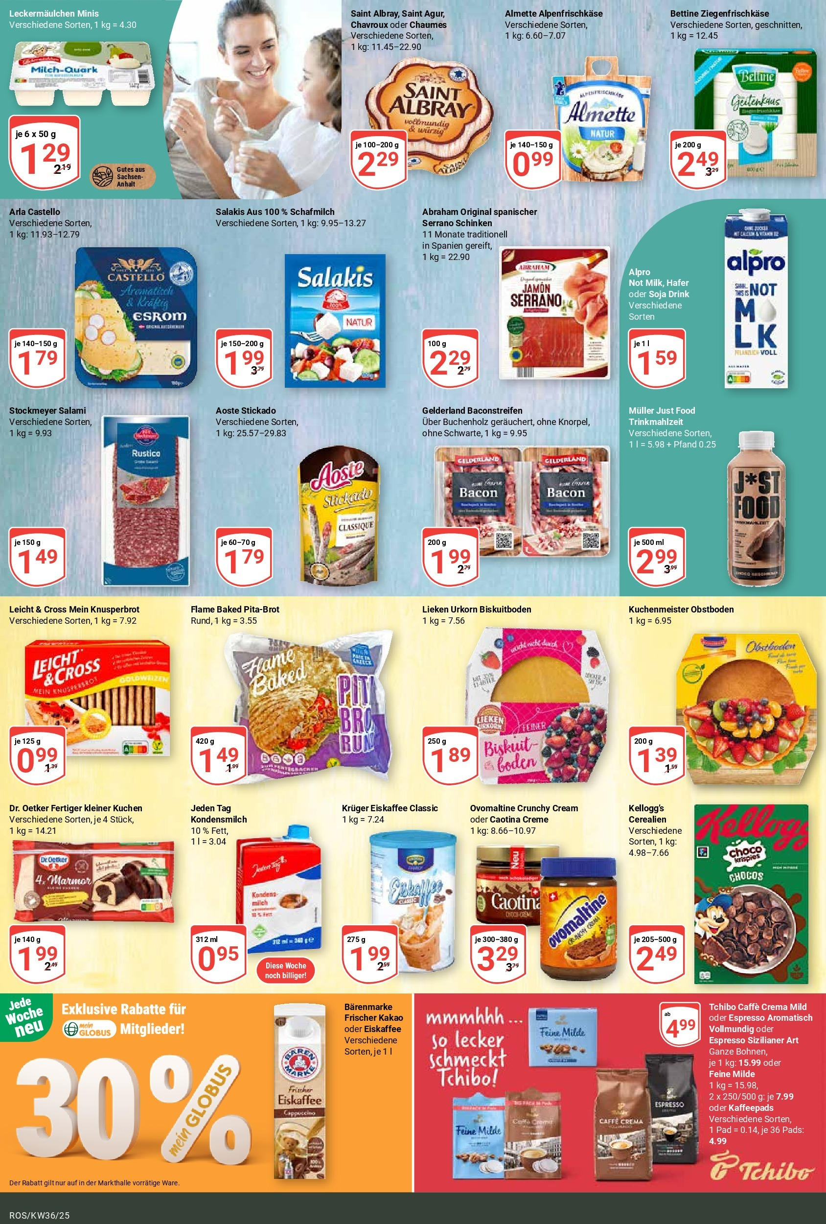 Globus prospekt Lambrechtshagen (ab 01.09.2025) » Angebote ab Montag | Seite: 15 | Produkte: Milch, Kellogg's, Creme, Kuchen Globus prospekt Lambrechtshagen (ab 01.09.2025) » Angebote online | Seite: 15 | Produkte: Milch, Kellogg's, Creme, Kuchen