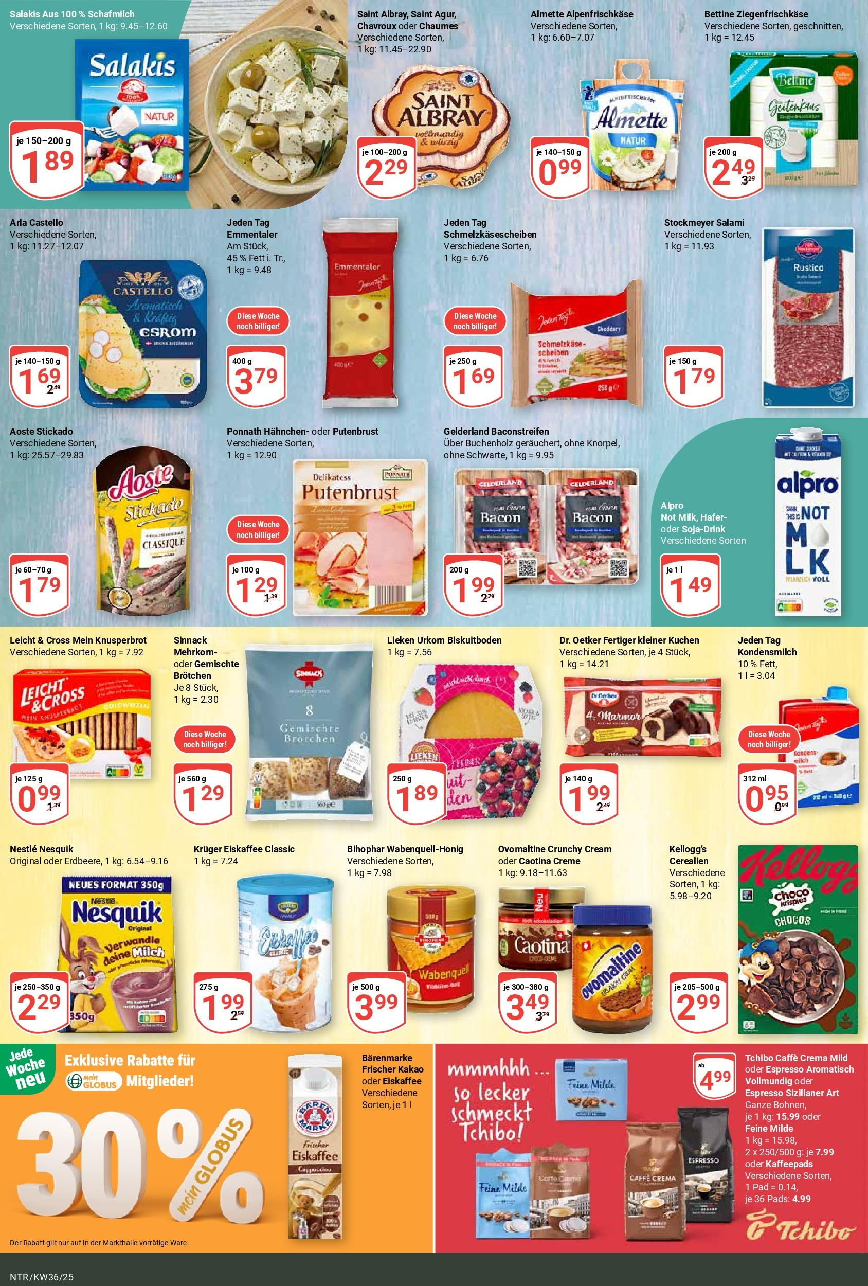 Globus prospekt Neutraubling (ab 01.09.2025) » Angebote ab Montag | Seite: 14 | Produkte: Almette, Kaffeepads, Milch, Salami Globus prospekt Neutraubling (ab 01.09.2025) » Angebote online | Seite: 14 | Produkte: Almette, Kaffeepads, Milch, Salami