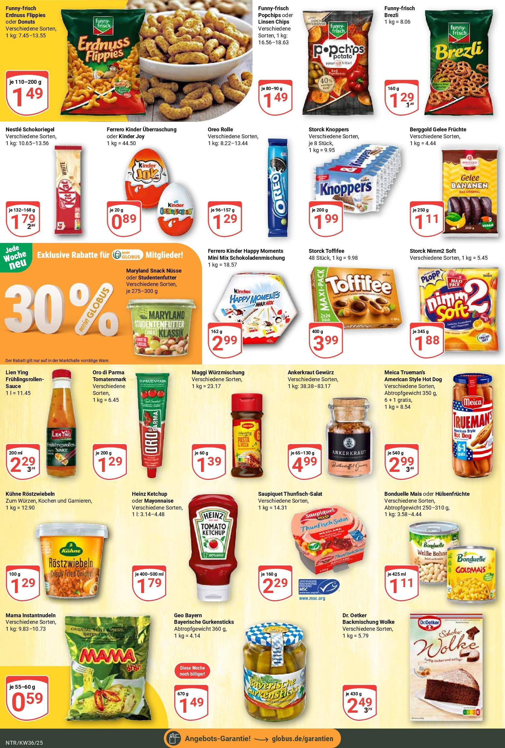 Globus prospekt Neutraubling (ab 01.09.2025) » Angebote ab Montag | Seite: 18 | Produkte: Maggi, Thunfisch, Meica, Ketchup Globus prospekt Neutraubling (ab 01.09.2025) » Angebote online | Seite: 18 | Produkte: Maggi, Thunfisch, Meica, Ketchup