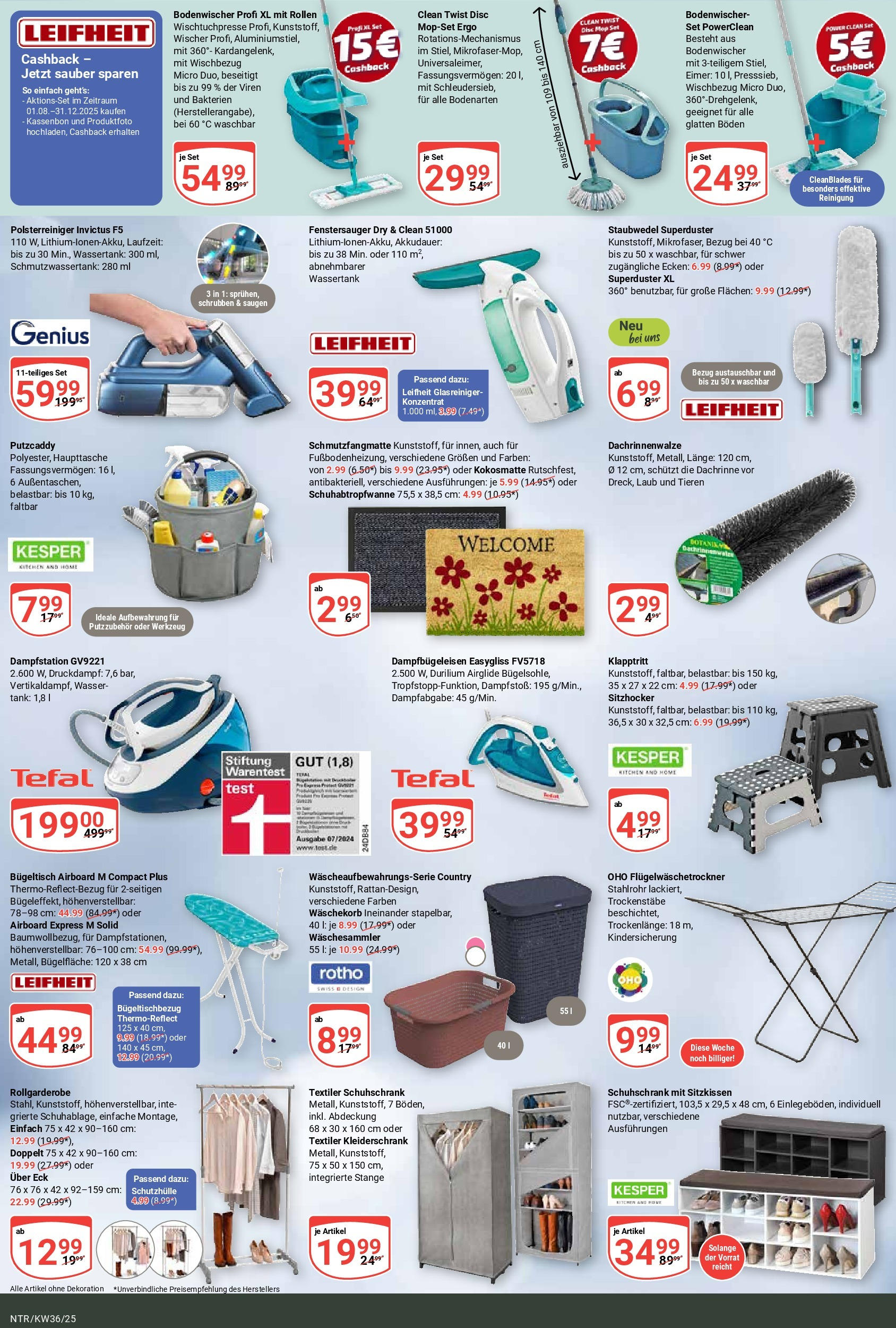 Globus prospekt Neutraubling (ab 01.09.2025) » Angebote ab Montag | Seite: 23 | Produkte: Kleiderschrank, Schmutzfangmatte, Wasser Globus prospekt Neutraubling (ab 01.09.2025) » Angebote online | Seite: 23 | Produkte: Kleiderschrank, Schmutzfangmatte, Wasser