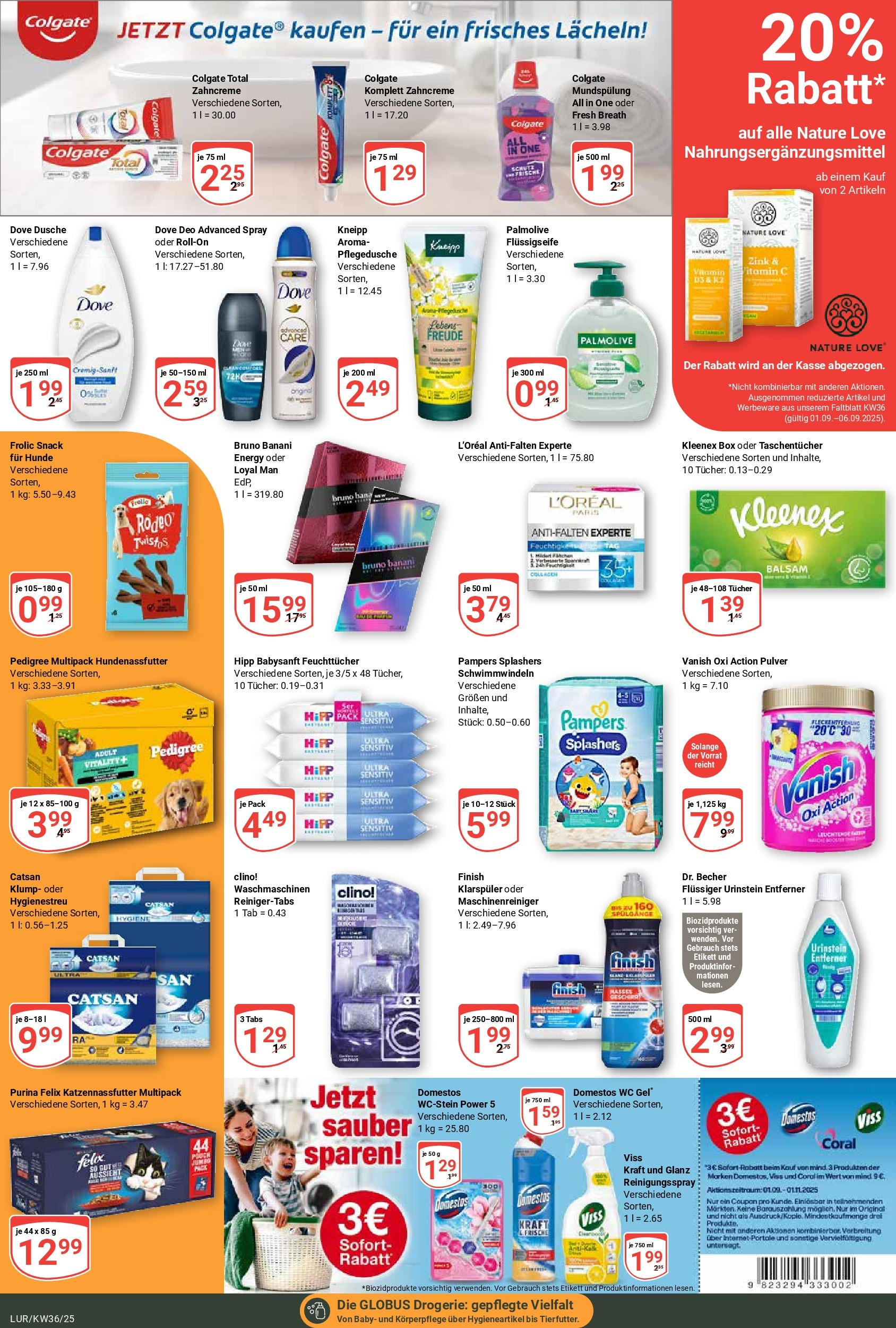 Globus prospekt Hamburg (ab 01.09.2025) » Angebote ab Montag | Seite: 21 | Produkte: Energy, Dusche, Pampers, Finish Globus prospekt Hamburg (ab 01.09.2025) » Angebote online | Seite: 21 | Produkte: Energy, Dusche, Pampers, Finish