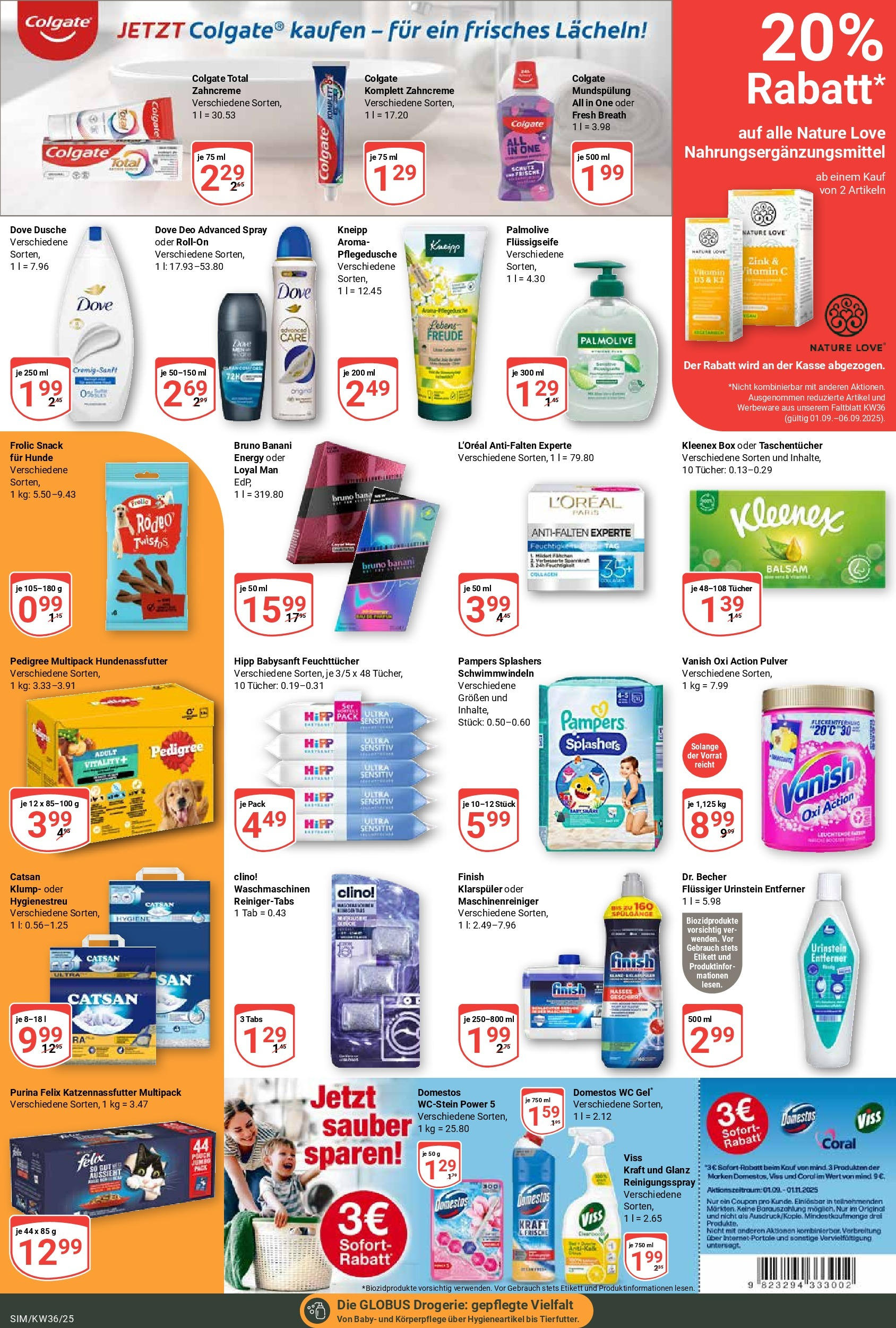 Globus prospekt Simmern	 (ab 01.09.2025) » Angebote online | Seite: 19 | Produkte: Energy, Coral, Box, Pampers