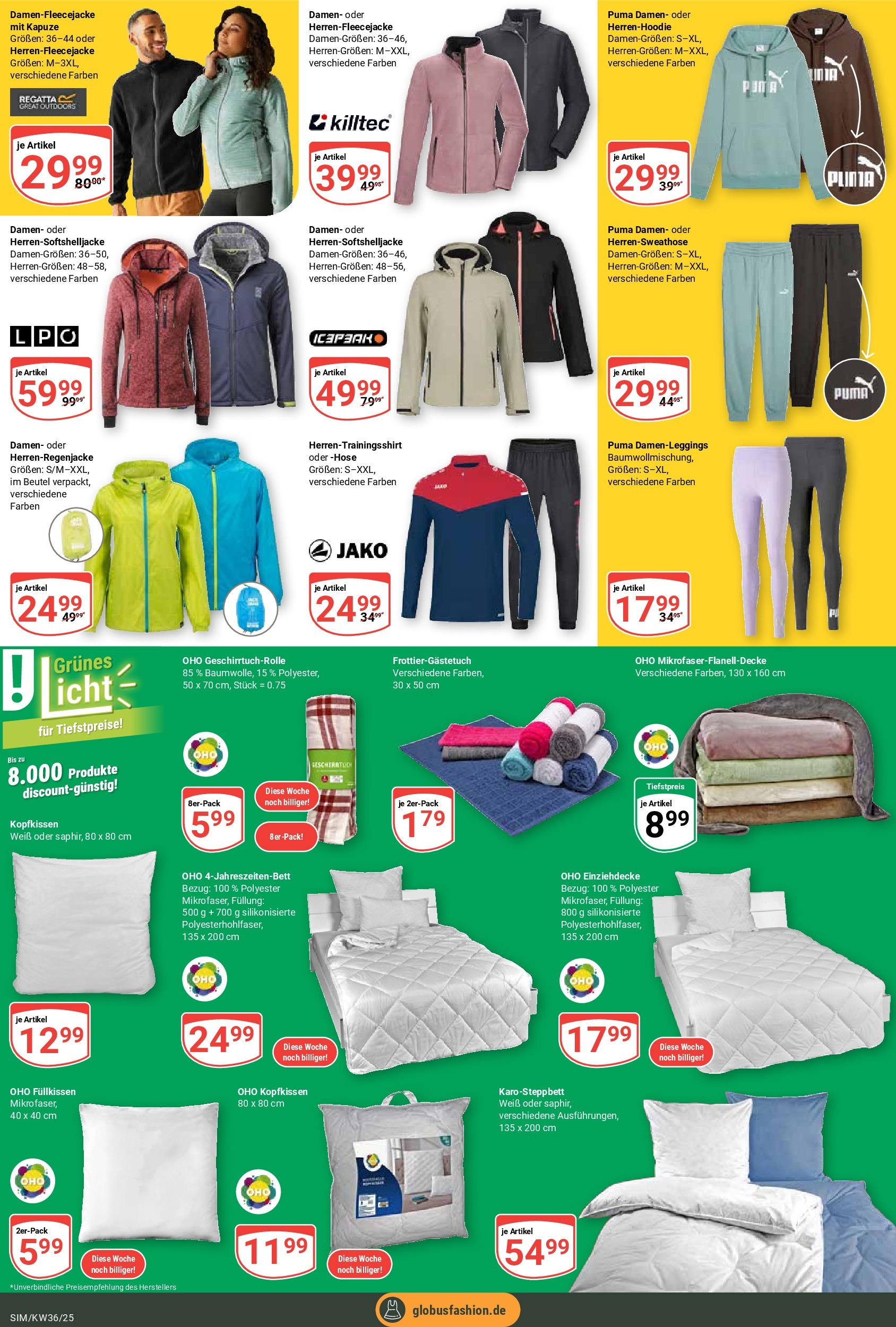 Globus prospekt Simmern	 (ab 01.09.2025) » Angebote online | Seite: 27 | Produkte: Kopfkissen, Hose