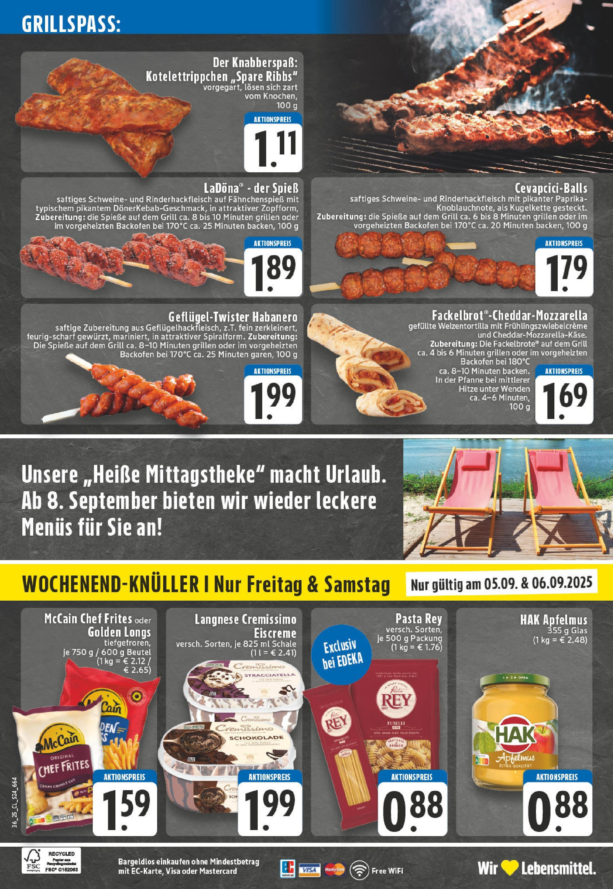 Edeka prospekt Hennef - Uckerath (ab 01.09.2025) » Angebote Online | Seite: 24 | Produkte: Cremissimo, Eiscreme, Paprika, Backofen Edeka prospekt Hennef - Uckerath (ab 01.09.2025) » Angebote Online | Seite: 24 | Produkte: Cremissimo, Eiscreme, Paprika, Backofen
