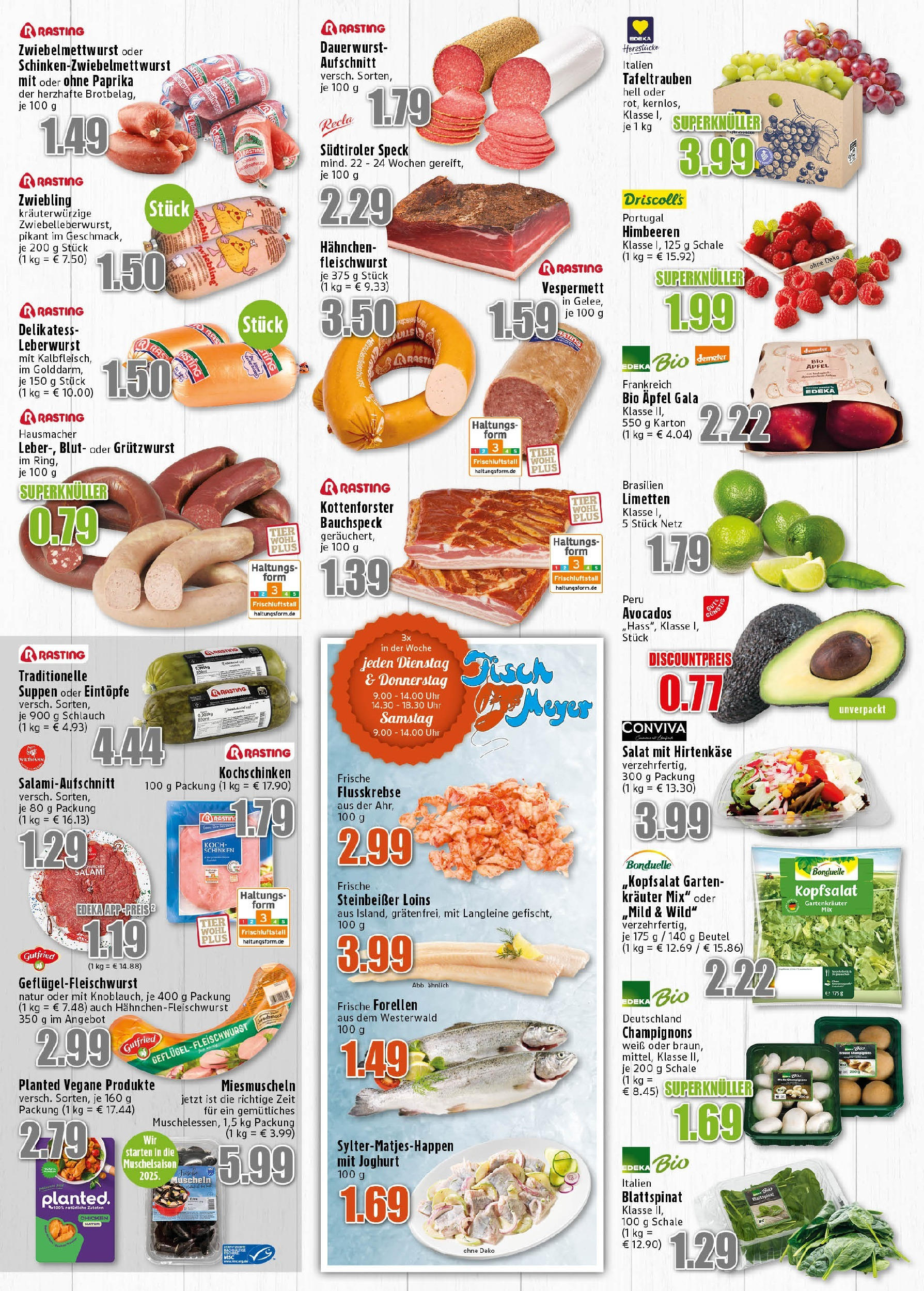 Edeka prospekt Meckenheim (ab 01.09.2025) » Angebote Online | Seite: 3 | Produkte: Limetten, Fisch, Champignons, Paprika Edeka prospekt Meckenheim (ab 01.09.2025) » Angebote Online | Seite: 3 | Produkte: Limetten, Fisch, Champignons, Paprika