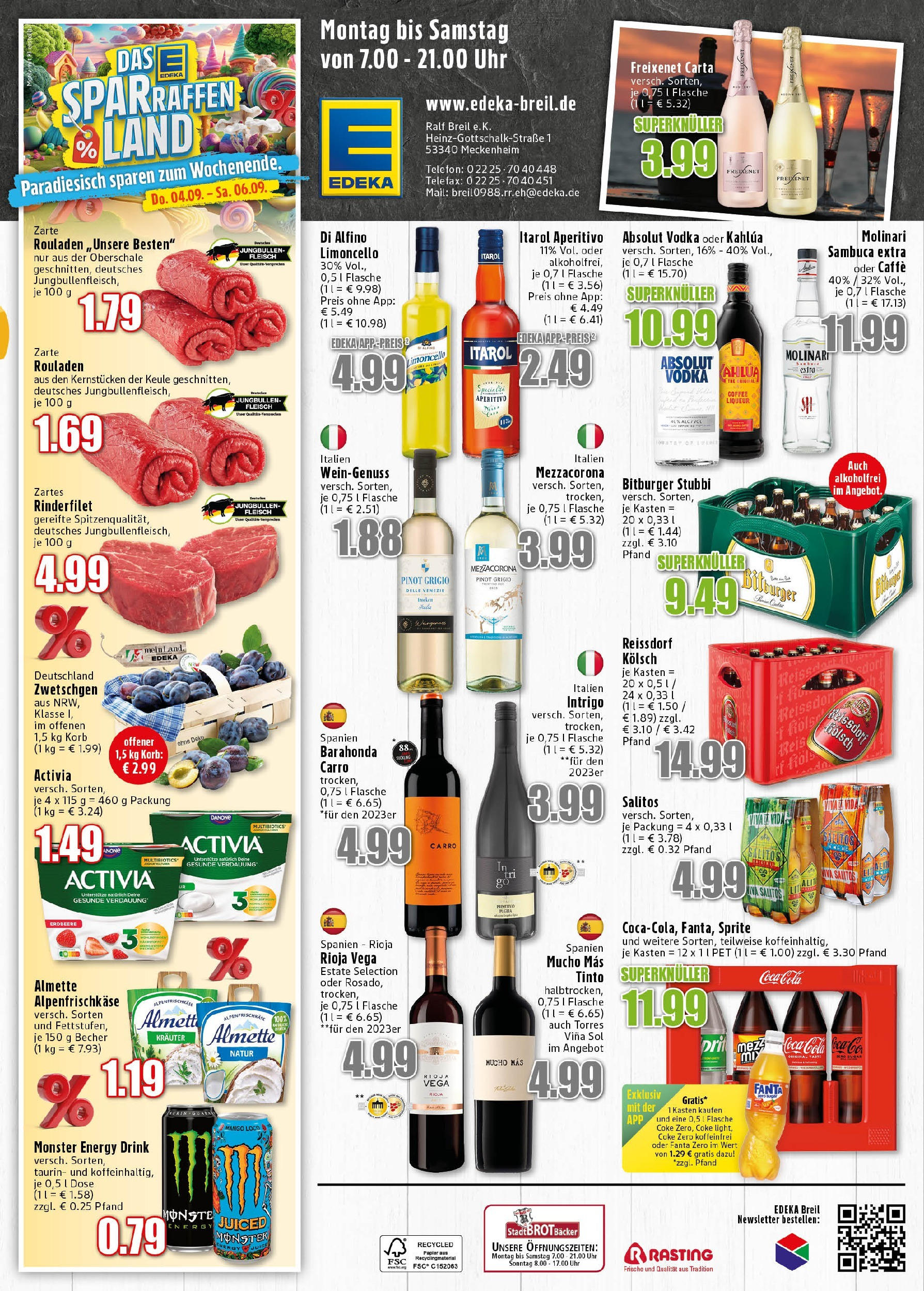 Edeka prospekt Meckenheim (ab 01.09.2025) » Angebote Online | Seite: 6 | Produkte: Coca cola, Energy, Korb, Telefon Edeka prospekt Meckenheim (ab 01.09.2025) » Angebote Online | Seite: 6 | Produkte: Coca cola, Energy, Korb, Telefon