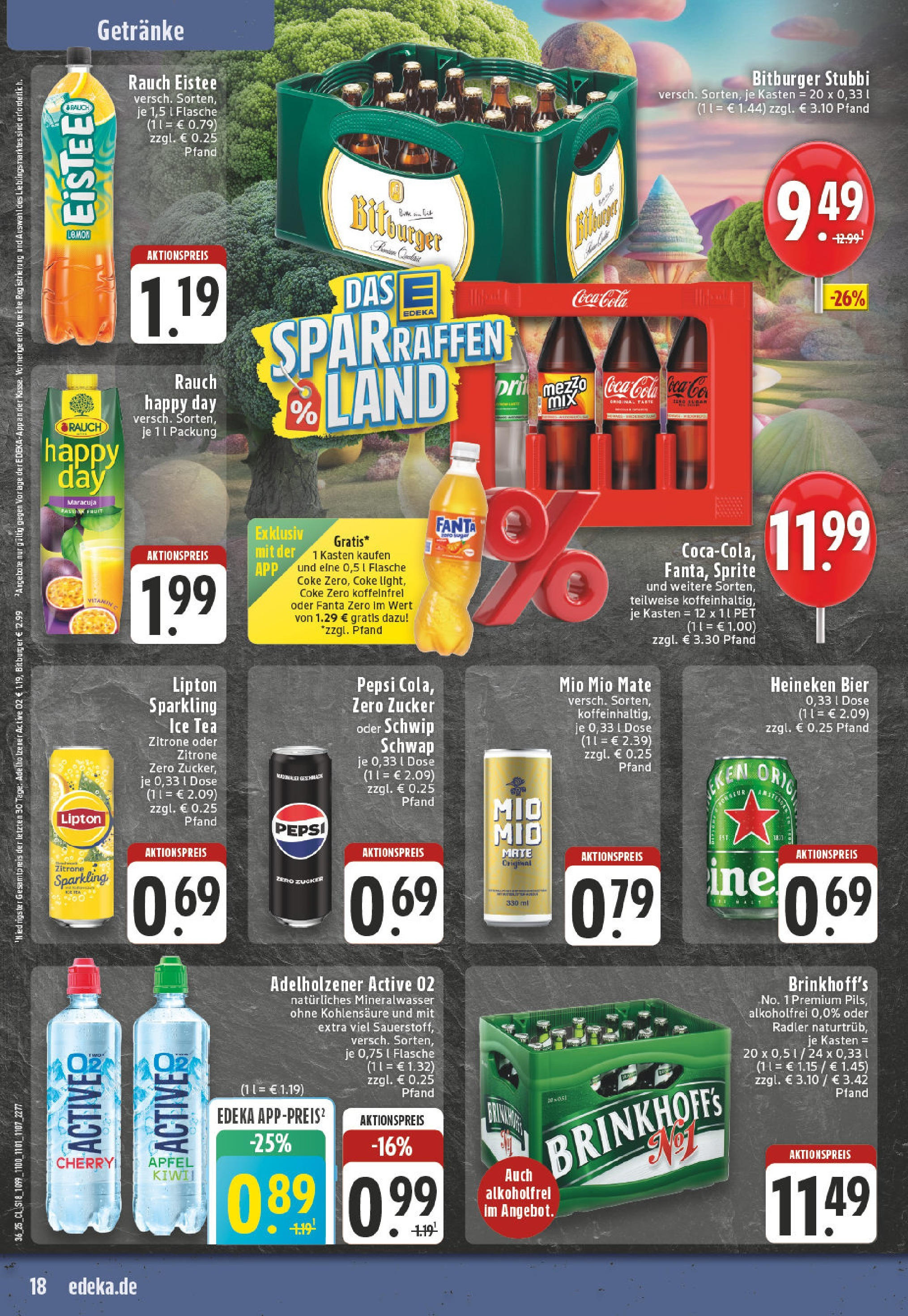 Edeka prospekt Waltrop (ab 01.09.2025) » Angebote Online | Seite: 18 | Produkte: Bitburger, Äpfel, Mineralwasser, Pepsi Edeka prospekt Waltrop (ab 01.09.2025) » Angebote Online | Seite: 18 | Produkte: Bitburger, Äpfel, Mineralwasser, Pepsi