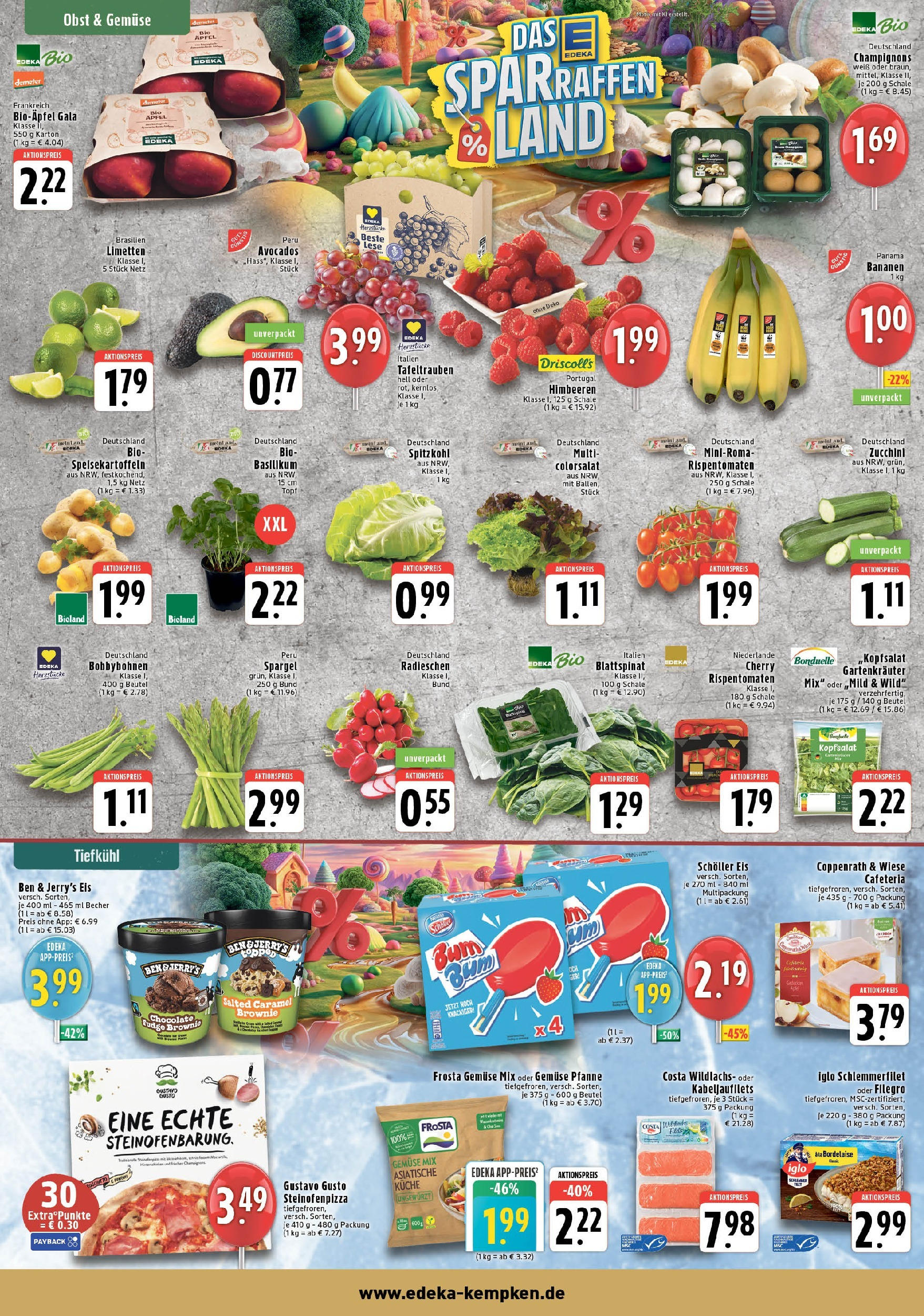 Edeka prospekt Krefeld (ab 01.09.2025) » Angebote Online | Seite: 4 | Produkte: Himbeeren, Bananen, Avocado, Champignons Edeka prospekt Krefeld (ab 01.09.2025) » Angebote Online | Seite: 4 | Produkte: Himbeeren, Bananen, Avocado, Champignons