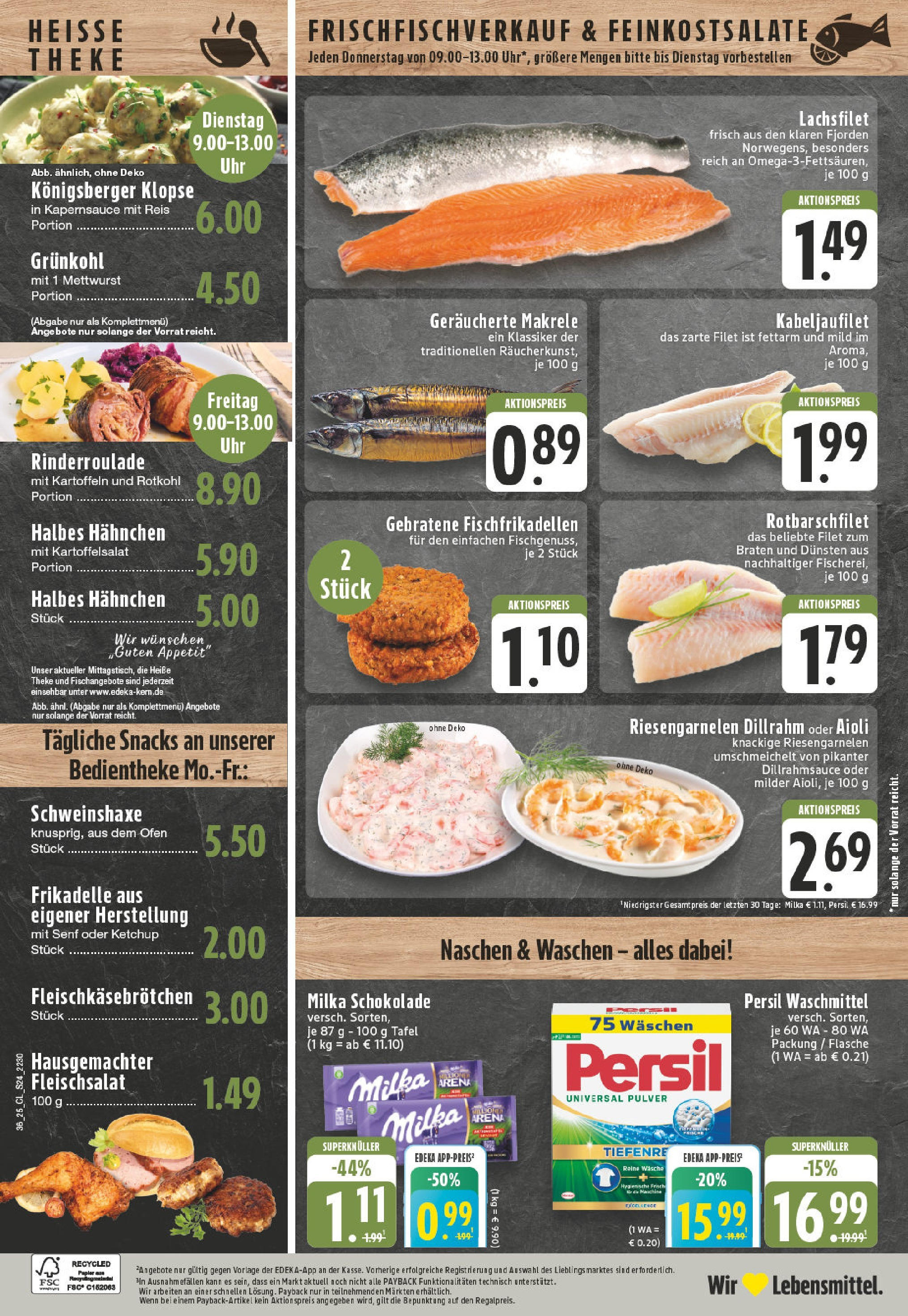 Edeka prospekt Leverkusen (ab 01.09.2025) » Angebote Online | Seite: 24 | Produkte: Ofen, Schokolade, Milka, Ketchup Edeka prospekt Leverkusen (ab 01.09.2025) » Angebote Online | Seite: 24 | Produkte: Ofen, Schokolade, Milka, Ketchup