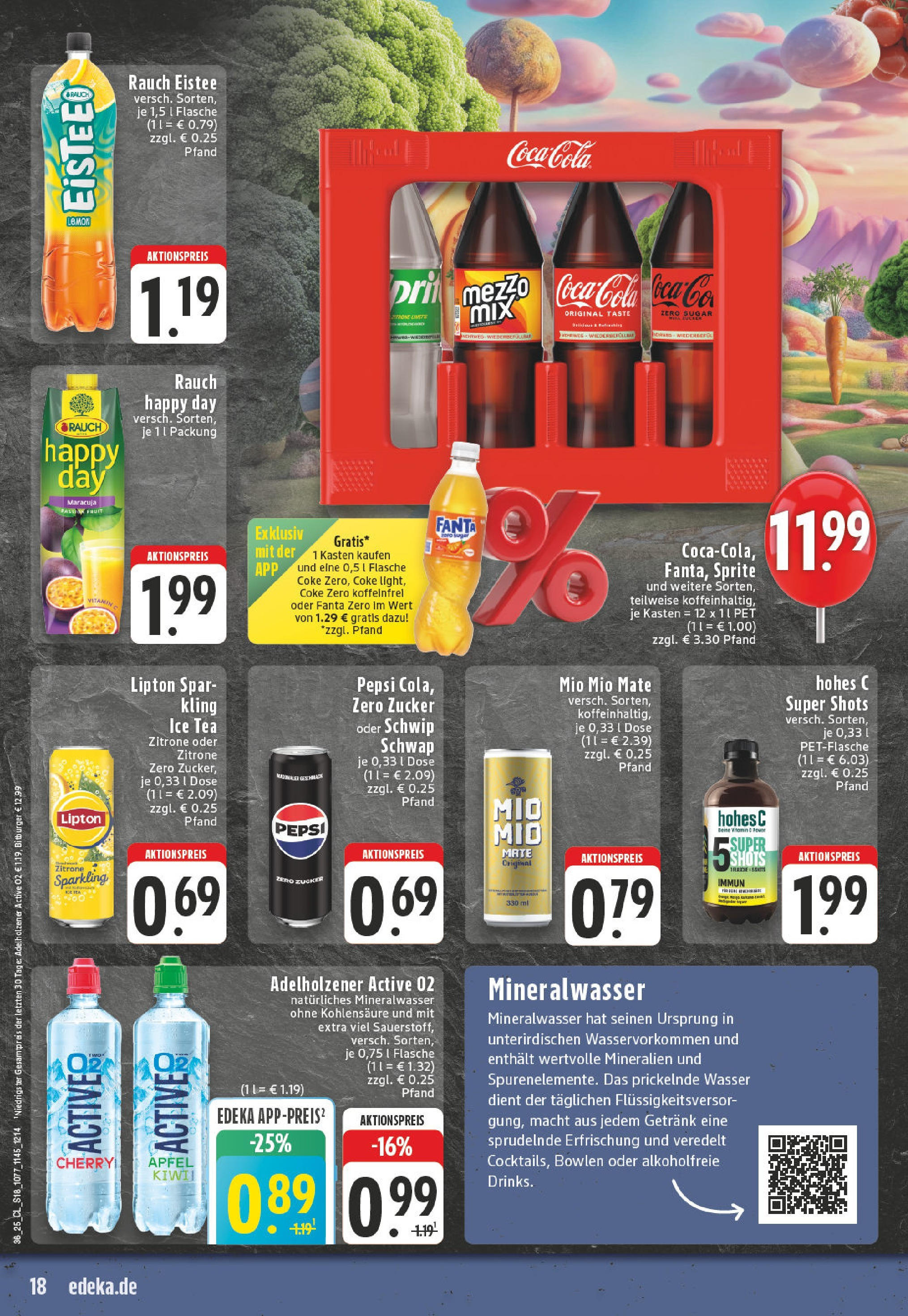 Edeka prospekt Herne (ab 01.09.2025) » Angebote Online | Seite: 18 | Produkte: Bitburger, Cola, Mio mio mate, Mineralwasser Edeka prospekt Herne (ab 01.09.2025) » Angebote Online | Seite: 18 | Produkte: Bitburger, Cola, Mio mio mate, Mineralwasser