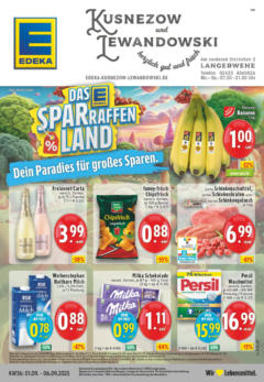 Edeka prospekt Langerwehe	 ab 01.09.2025 gültig
