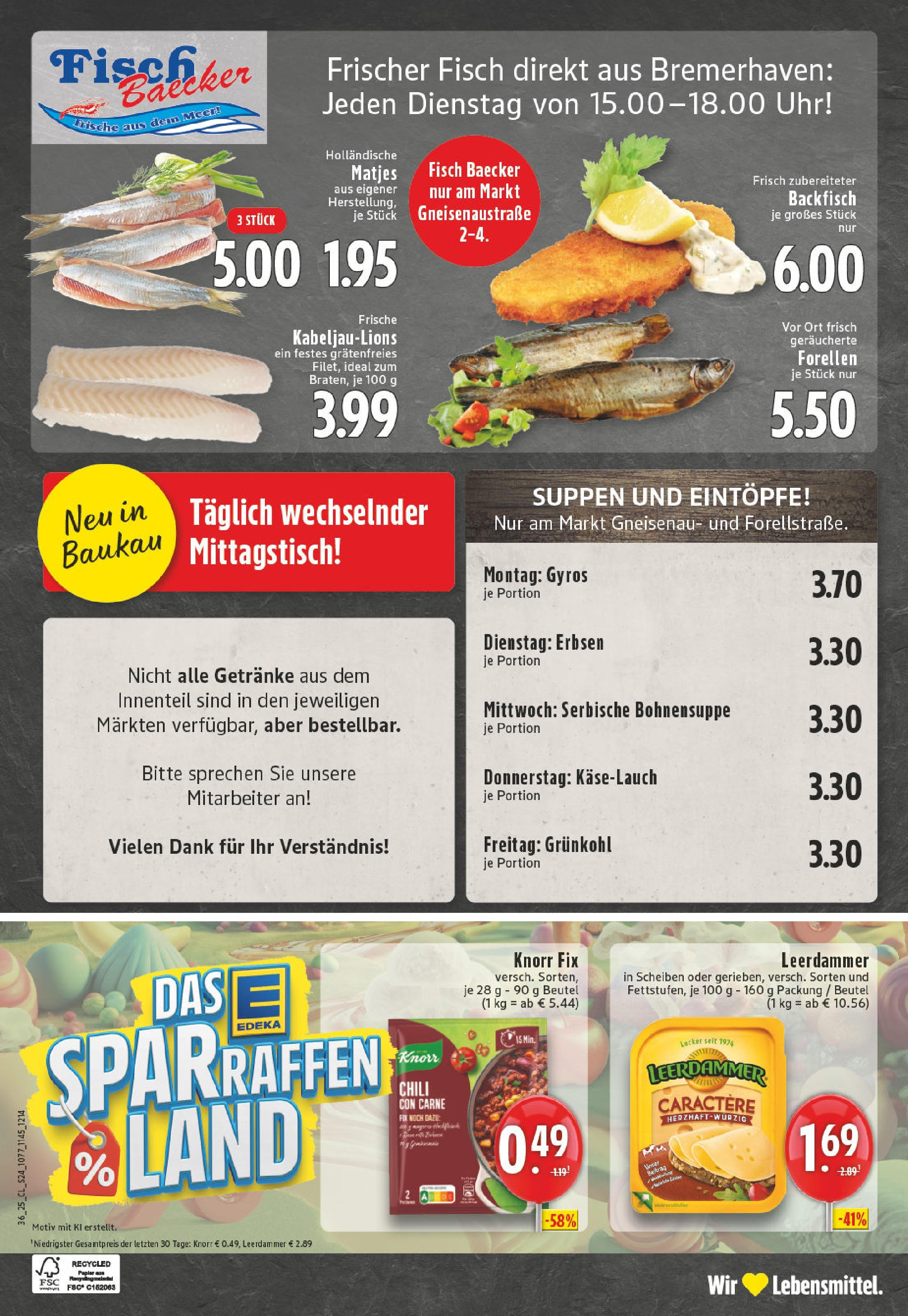 Edeka prospekt Herne (ab 01.09.2025) » Angebote Online | Seite: 24 | Produkte: Knorr, Fisch, Erbsen, Uhr Edeka prospekt Herne (ab 01.09.2025) » Angebote Online | Seite: 24 | Produkte: Knorr, Fisch, Erbsen, Uhr