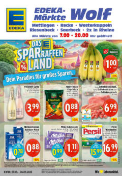 Edeka prospekt Mettingen	 gültig ab dem 01.09.2025