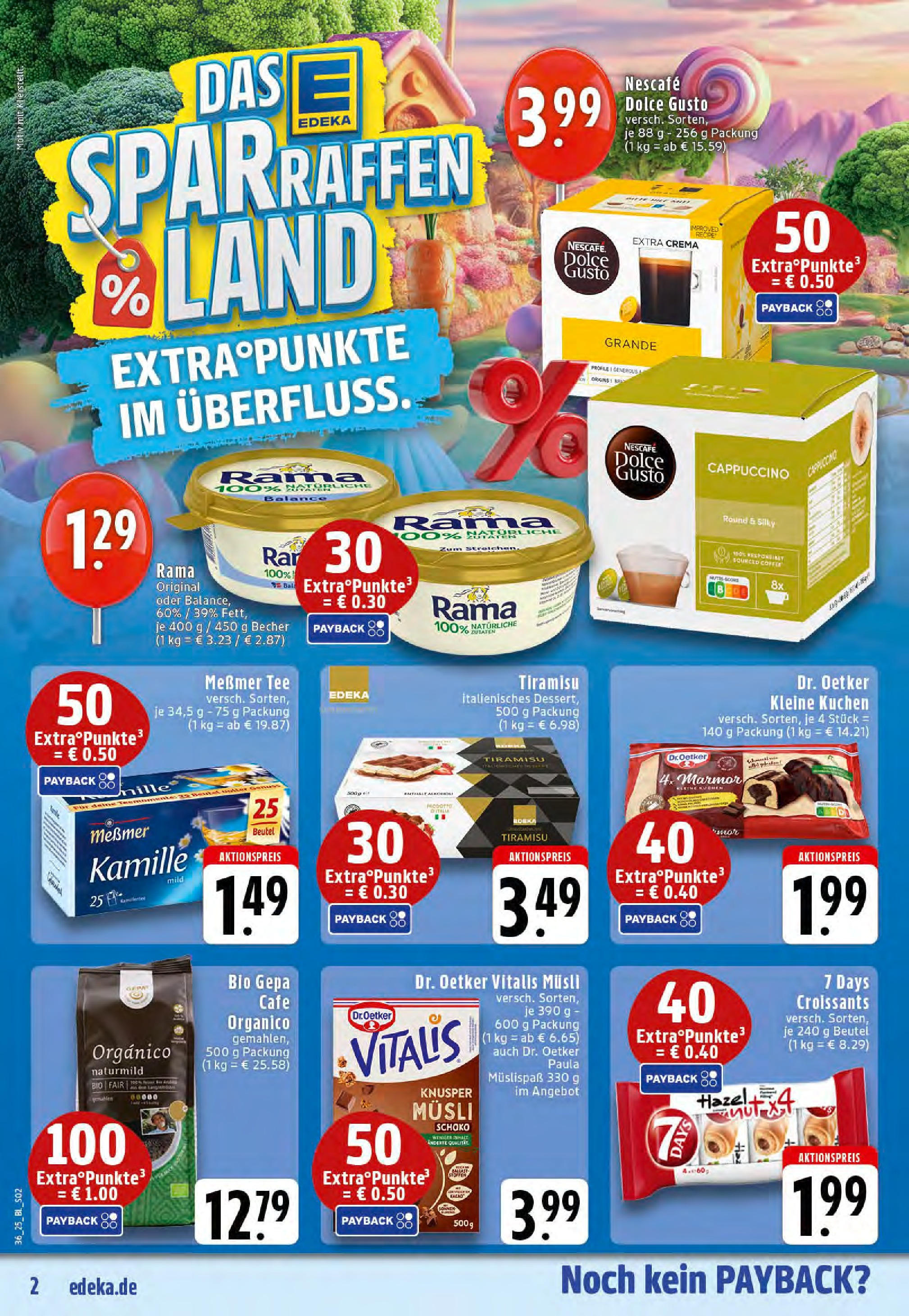 Edeka prospekt Mettingen	 (ab 01.09.2025) » Angebote Online | Seite: 2 | Produkte: Musli, Nescafe, Rama, Kuchen