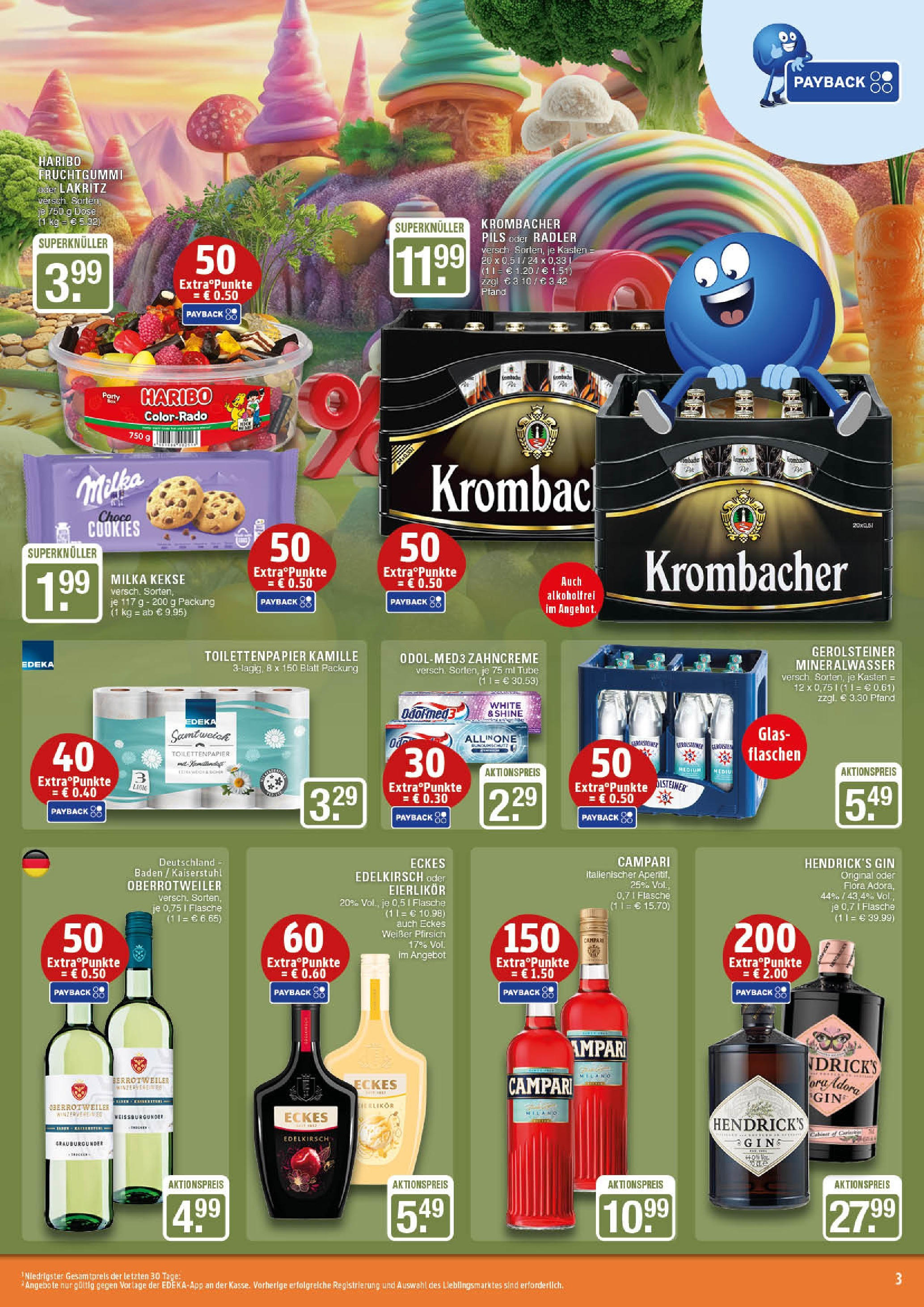 Edeka prospekt Marl (ab 01.09.2025) » Angebote Online | Seite: 3 | Produkte: Haribo, Campari, Pils, Kekse Edeka prospekt Marl (ab 01.09.2025) » Angebote Online | Seite: 3 | Produkte: Haribo, Campari, Pils, Kekse