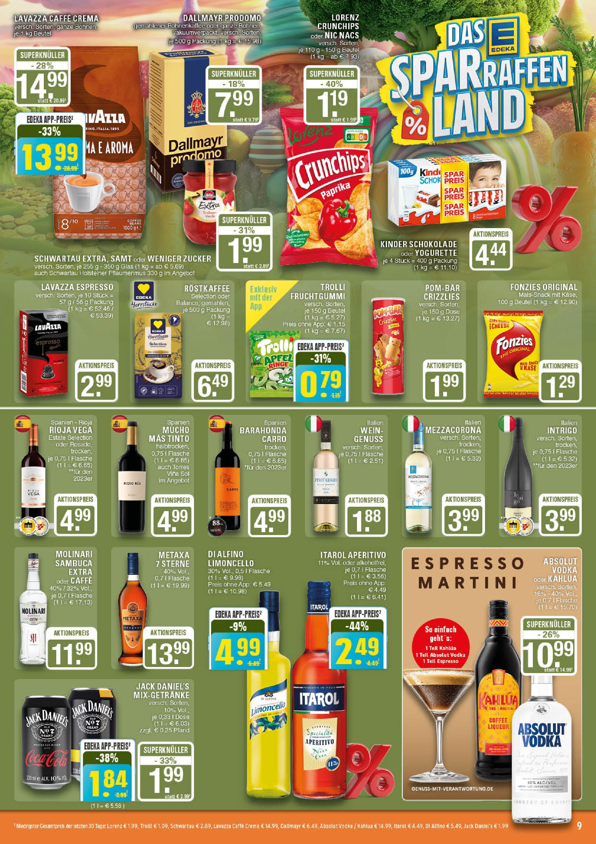 Edeka prospekt Marl (ab 01.09.2025) » Angebote Online | Seite: 9 | Produkte: Cola, Käse, Schokolade, Zucker Edeka prospekt Marl (ab 01.09.2025) » Angebote Online | Seite: 9 | Produkte: Cola, Käse, Schokolade, Zucker