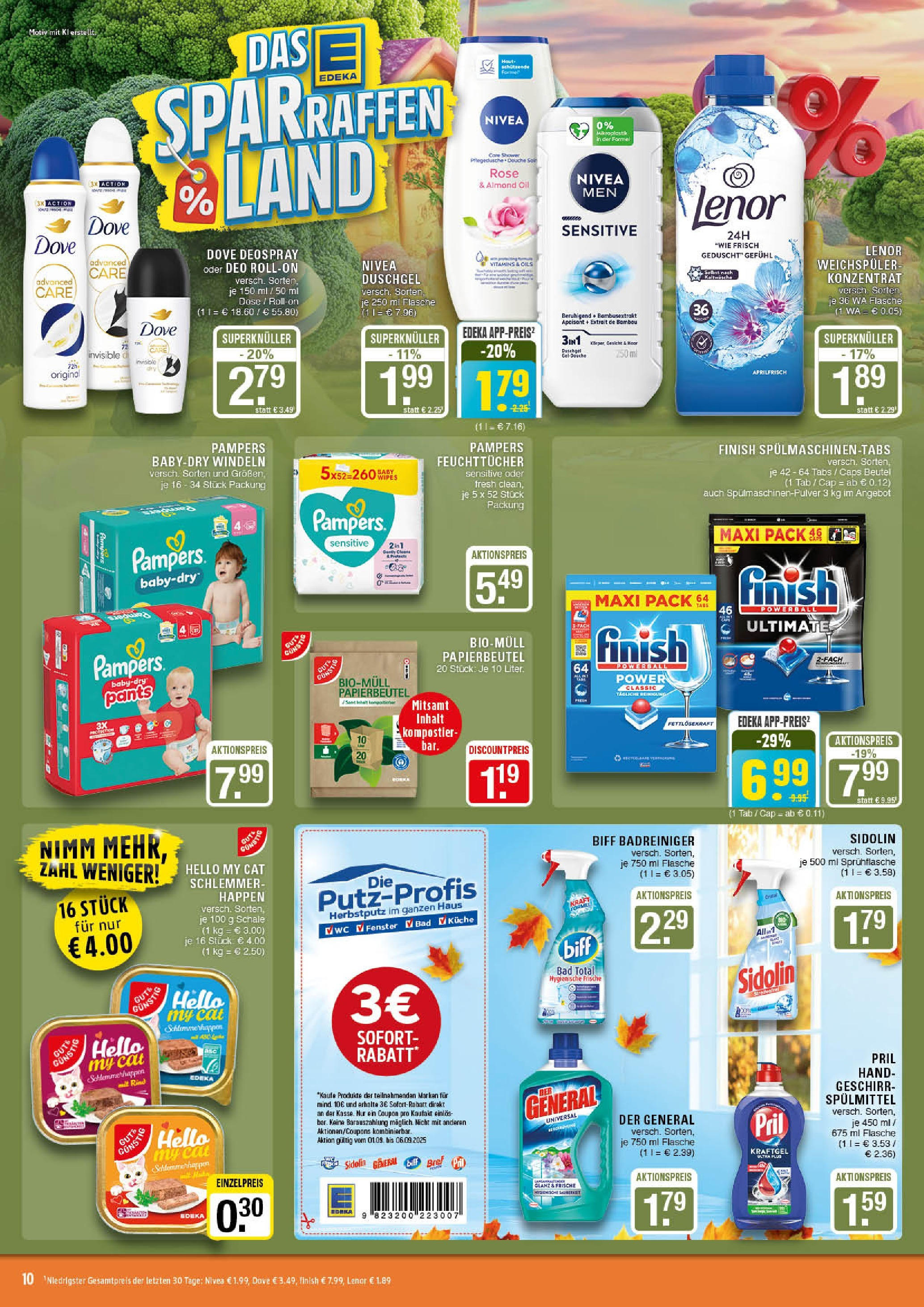 Edeka prospekt Marl (ab 01.09.2025) » Angebote Online | Seite: 10 | Produkte: Küche, Duschgel, Weichspüler, Shower Gel Edeka prospekt Marl (ab 01.09.2025) » Angebote Online | Seite: 10 | Produkte: Küche, Duschgel, Weichspüler, Shower Gel