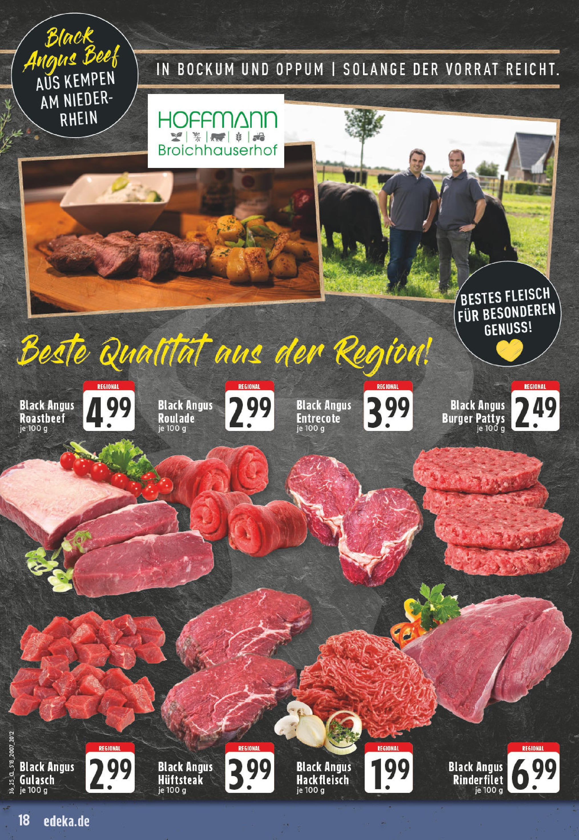 Edeka prospekt Krefeld (ab 01.09.2025) » Angebote Online | Seite: 18 | Produkte: Burger, Entrecote, Gulasch, Hackfleisch Edeka prospekt Krefeld (ab 01.09.2025) » Angebote Online | Seite: 18 | Produkte: Burger, Entrecote, Gulasch, Hackfleisch