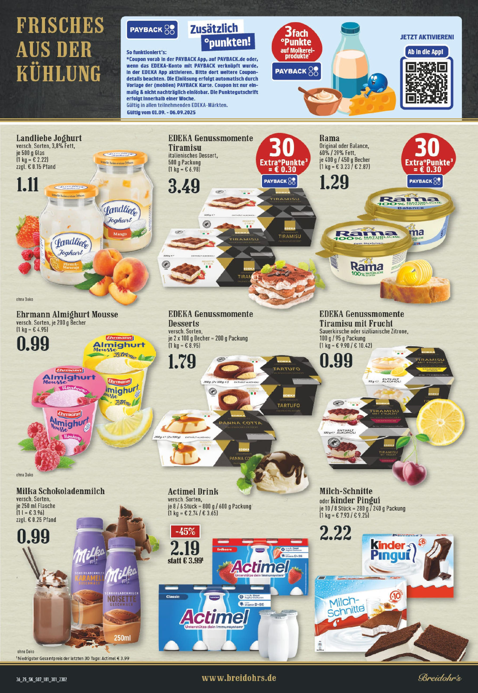 Edeka prospekt Hilden (ab 01.09.2025) » Angebote Online | Seite: 7 | Produkte: Actimel, Ehrmann almighurt, Landliebe joghurt, Himbeere Edeka prospekt Hilden (ab 01.09.2025) » Angebote Online | Seite: 7 | Produkte: Actimel, Ehrmann almighurt, Landliebe joghurt, Himbeere