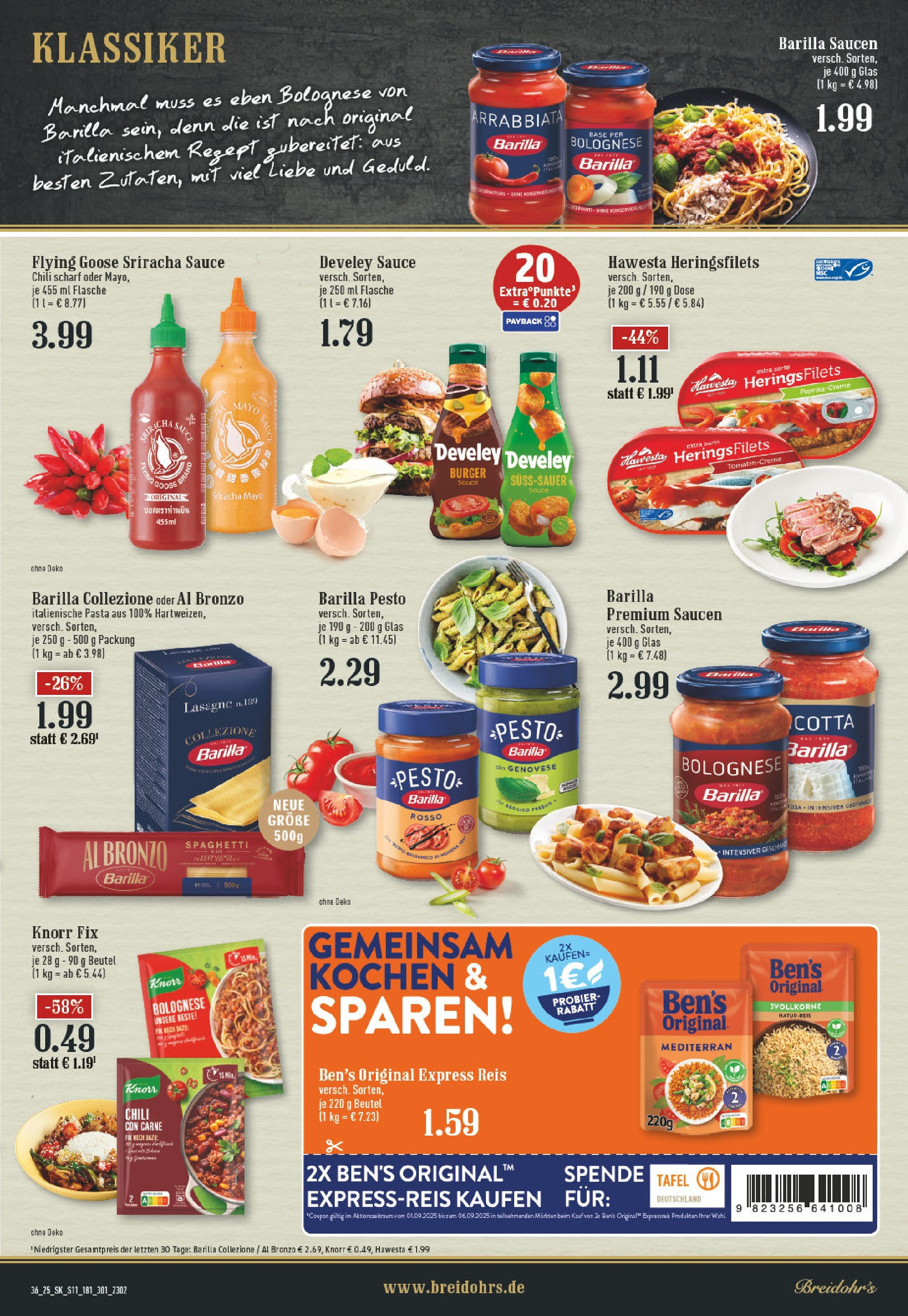 Edeka prospekt Hilden (ab 01.09.2025) » Angebote Online | Seite: 11 | Produkte: Barilla, Burger, Chili, Pasta Edeka prospekt Hilden (ab 01.09.2025) » Angebote Online | Seite: 11 | Produkte: Barilla, Burger, Chili, Pasta