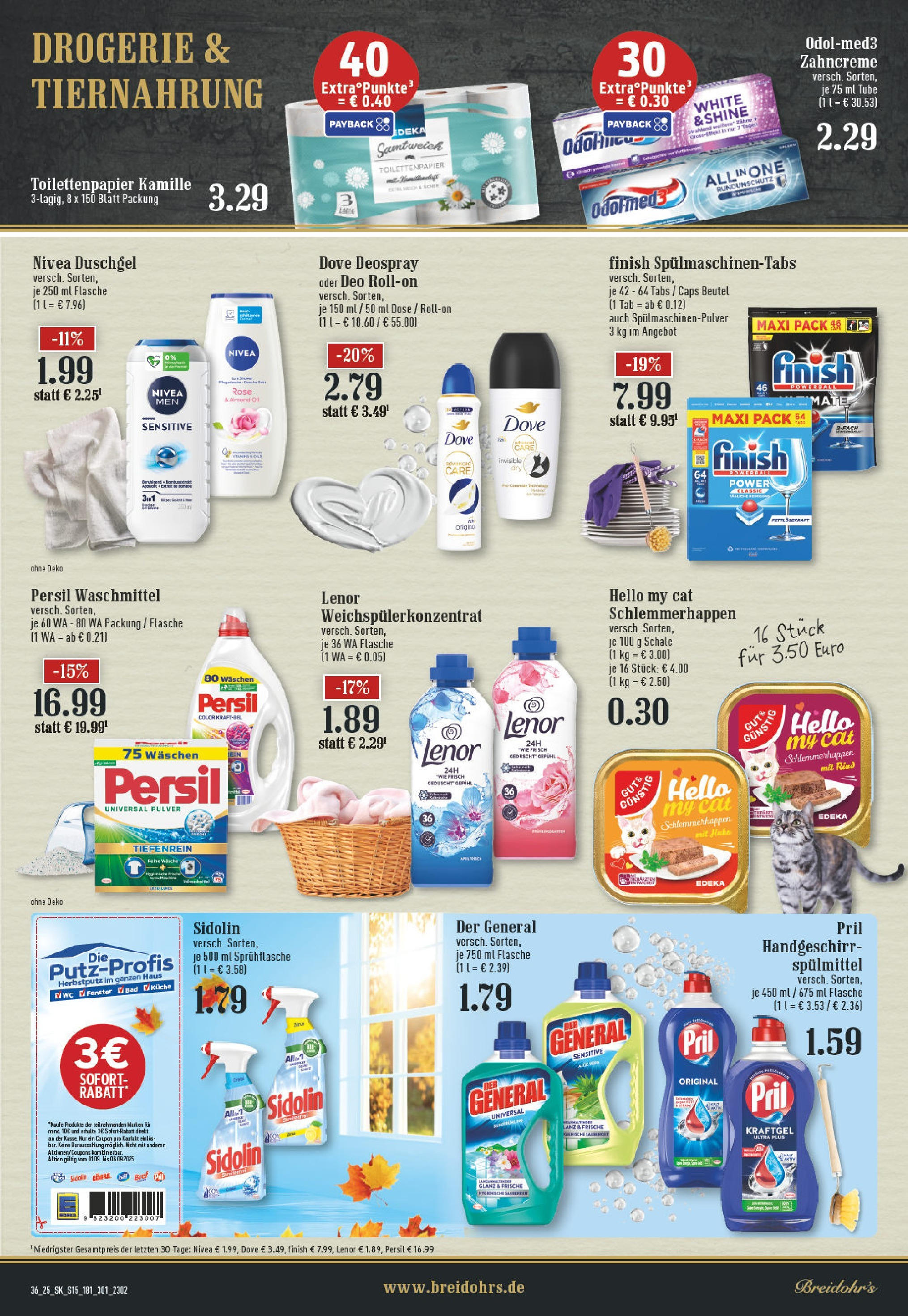 Edeka prospekt Hilden (ab 01.09.2025) » Angebote Online | Seite: 15 | Produkte: Lenor, Deo Roll-On, Pril, Persil Edeka prospekt Hilden (ab 01.09.2025) » Angebote Online | Seite: 15 | Produkte: Lenor, Deo Roll-On, Pril, Persil