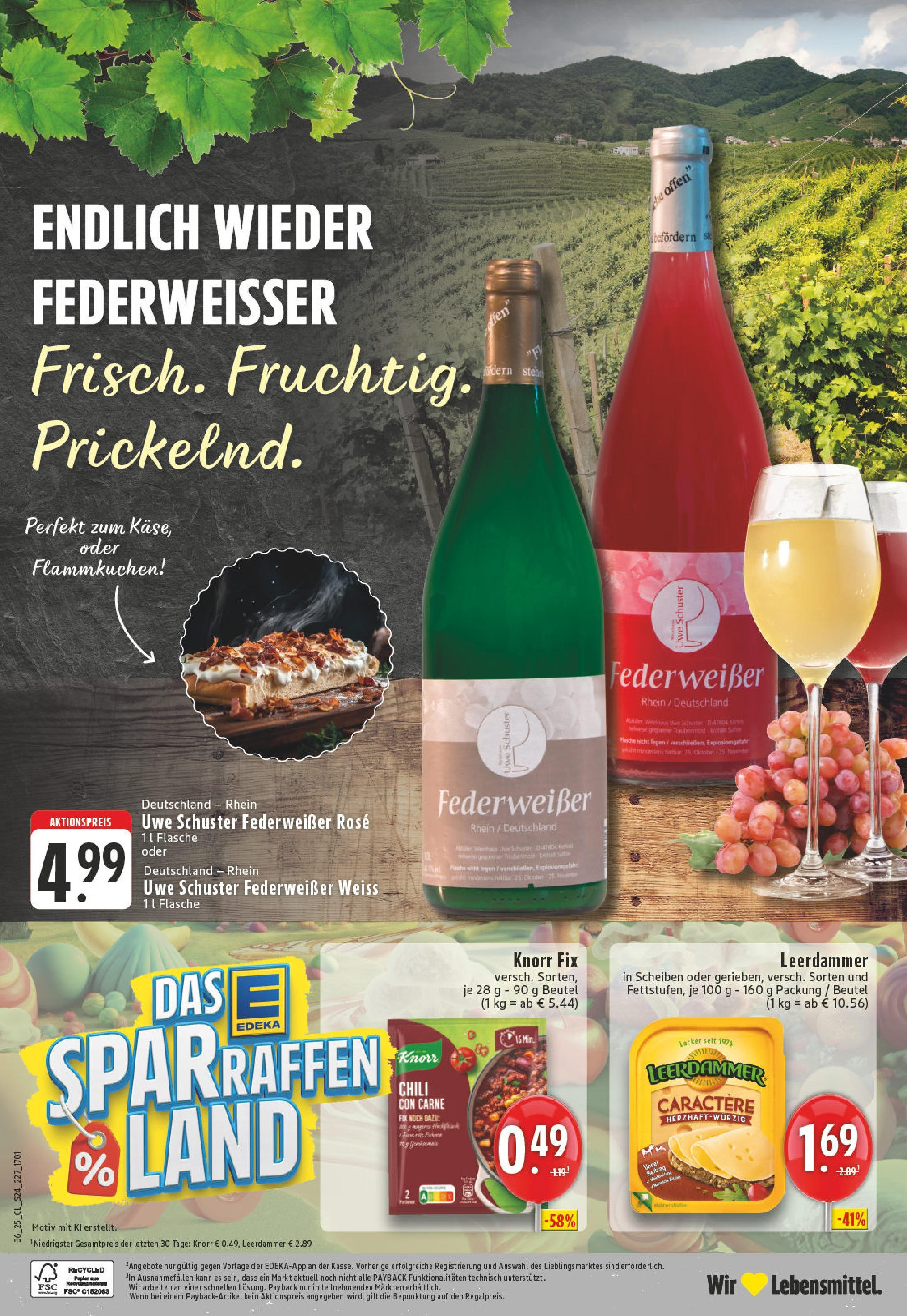 Edeka prospekt Leichlingen-Witzhelden (ab 01.09.2025) » Angebote Online | Seite: 24 | Produkte: Knorr fix, Knorr, Leerdammer, Chili Edeka prospekt Leichlingen-Witzhelden (ab 01.09.2025) » Angebote Online | Seite: 24 | Produkte: Knorr fix, Knorr, Leerdammer, Chili
