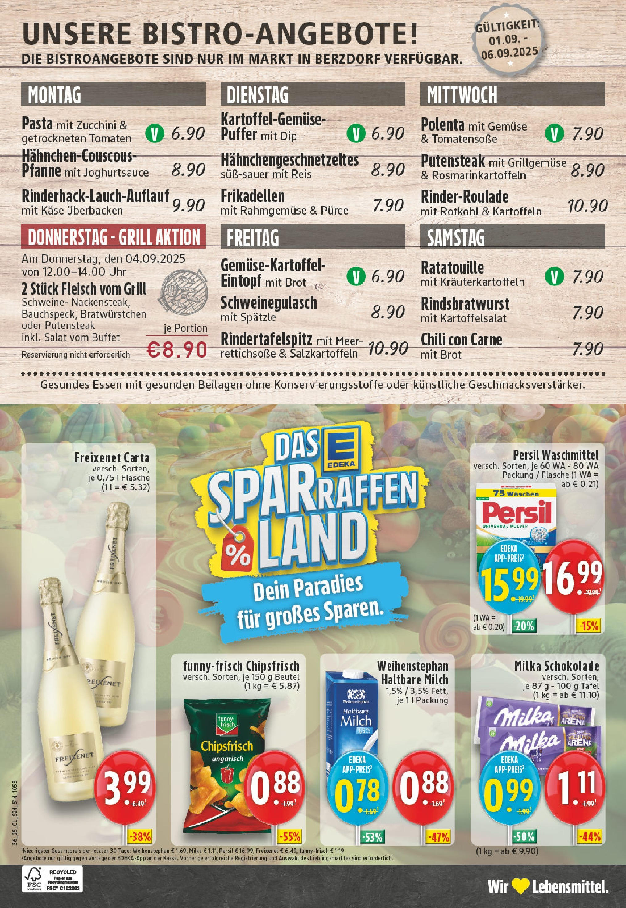 Edeka prospekt Wesseling-Urfeld (ab 01.09.2025) » Angebote Online | Seite: 24 | Produkte: Rotkohl, Chili, Brot, Salat Edeka prospekt Wesseling-Urfeld (ab 01.09.2025) » Angebote Online | Seite: 24 | Produkte: Rotkohl, Chili, Brot, Salat