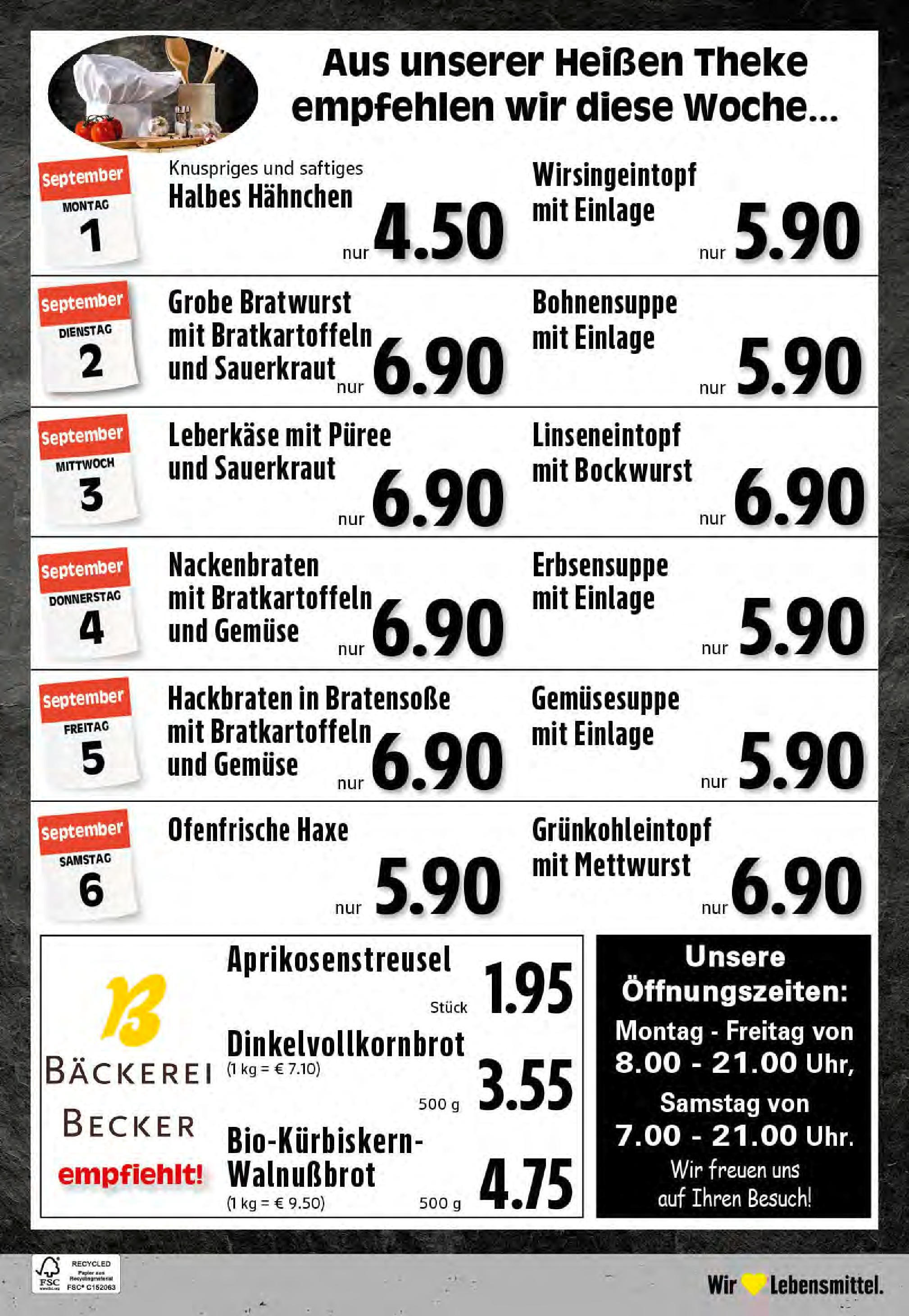 Edeka prospekt Reken-Bahnhof (ab 01.09.2025) » Angebote Online | Seite: 24 | Produkte: Hahnchen, Bäckerei, Ofenfrische, Gemüse Edeka prospekt Reken-Bahnhof (ab 01.09.2025) » Angebote Online | Seite: 24 | Produkte: Hahnchen, Bäckerei, Ofenfrische, Gemüse