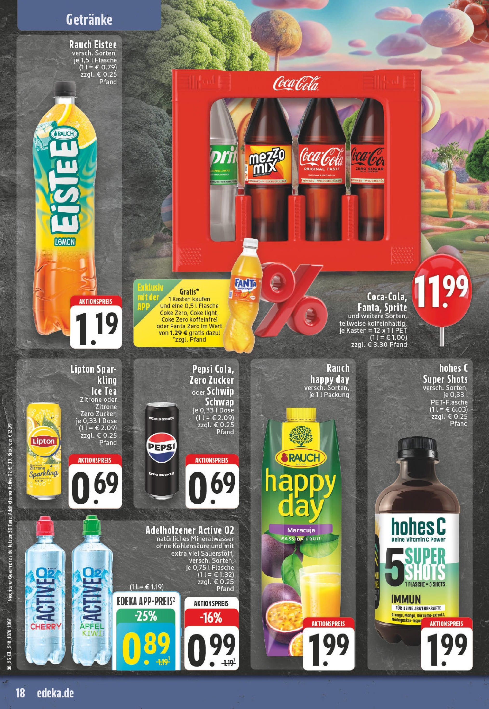 Edeka prospekt Herne (ab 01.09.2025) » Angebote Online | Seite: 18 | Produkte: Cola, Äpfel, Mineralwasser, Zucker Edeka prospekt Herne (ab 01.09.2025) » Angebote Online | Seite: 18 | Produkte: Cola, Äpfel, Mineralwasser, Zucker