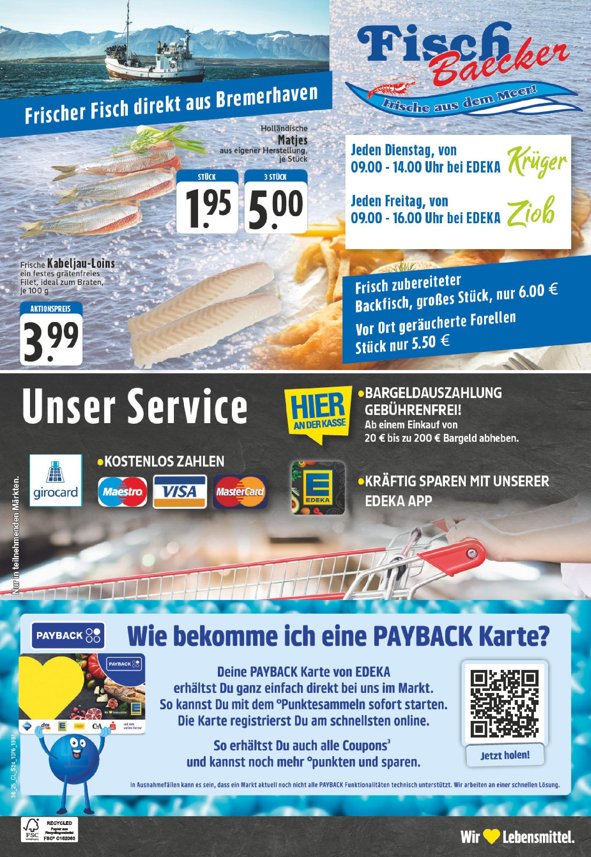 Edeka prospekt Herne (ab 01.09.2025) » Angebote Online | Seite: 24 | Produkte: Fisch, Uhr Edeka prospekt Herne (ab 01.09.2025) » Angebote Online | Seite: 24 | Produkte: Fisch, Uhr