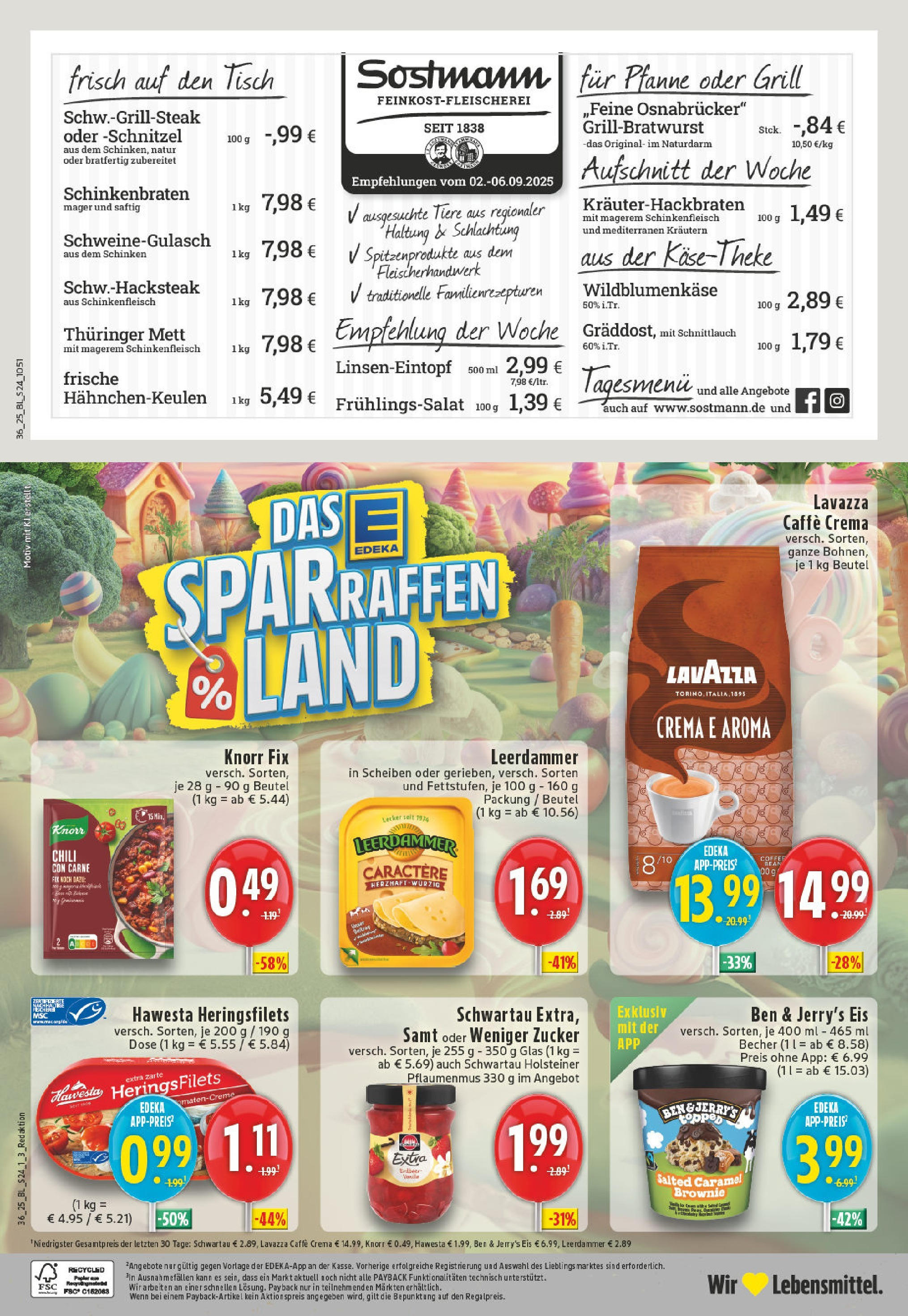 Edeka prospekt Lienen (ab 01.09.2025) » Angebote Online | Seite: 24 | Produkte: Knorr fix, Grill, Ben & Jerry's, Zucker Edeka prospekt Lienen (ab 01.09.2025) » Angebote Online | Seite: 24 | Produkte: Knorr fix, Grill, Ben & Jerry's, Zucker