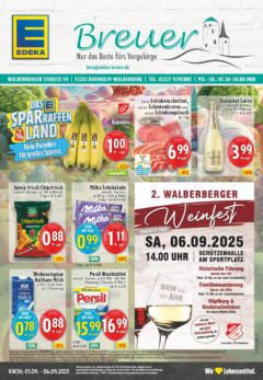 Edeka prospekt Bornheim-Walberberg	 gültig ab dem 31.08.2025