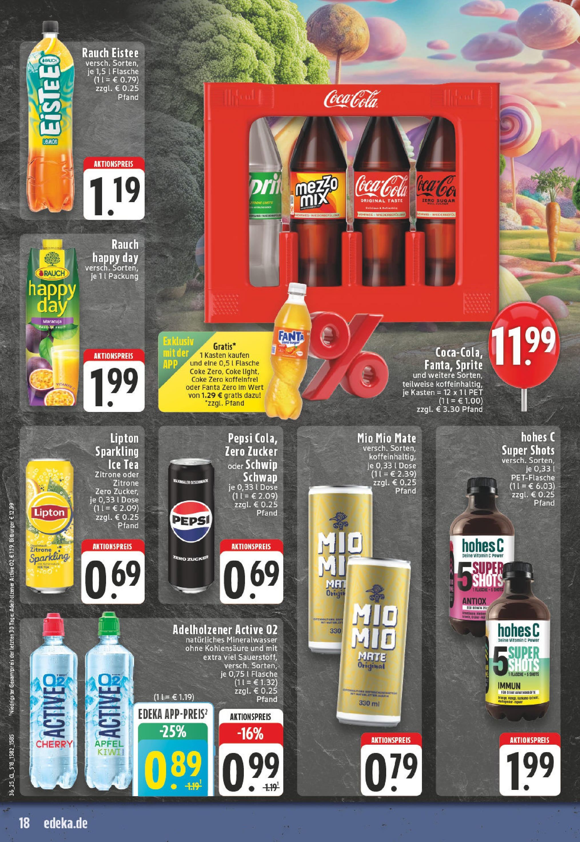 Edeka prospekt Oelde (ab 01.09.2025) » Angebote Online | Seite: 18 | Produkte: Coca cola, Fanta, Cola, Zucker Edeka prospekt Oelde (ab 01.09.2025) » Angebote Online | Seite: 18 | Produkte: Coca cola, Fanta, Cola, Zucker