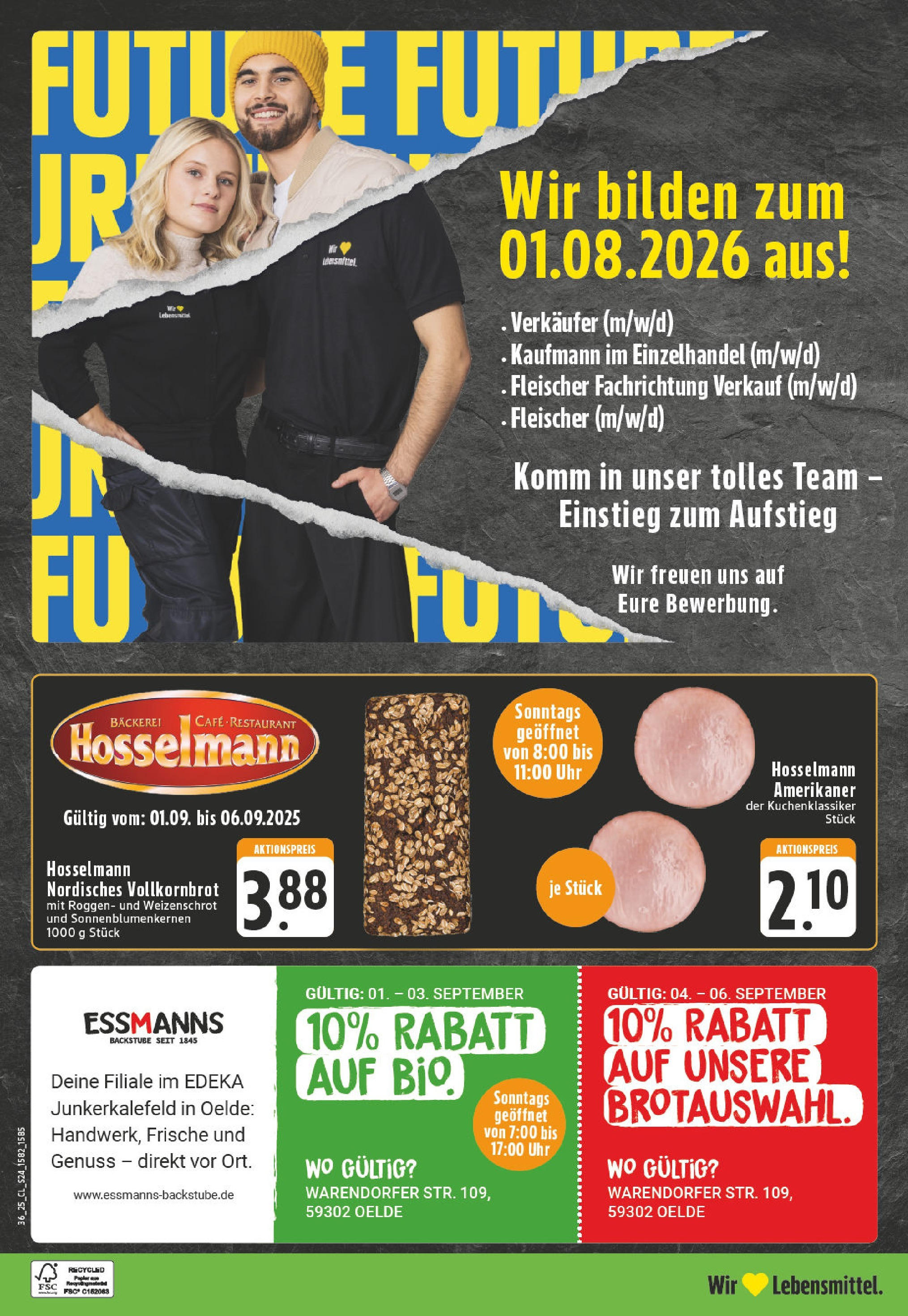 Edeka prospekt Oelde (ab 01.09.2025) » Angebote Online | Seite: 24 | Produkte: Bäckerei, Vollkornbrot, Uhr Edeka prospekt Oelde (ab 01.09.2025) » Angebote Online | Seite: 24 | Produkte: Bäckerei, Vollkornbrot, Uhr