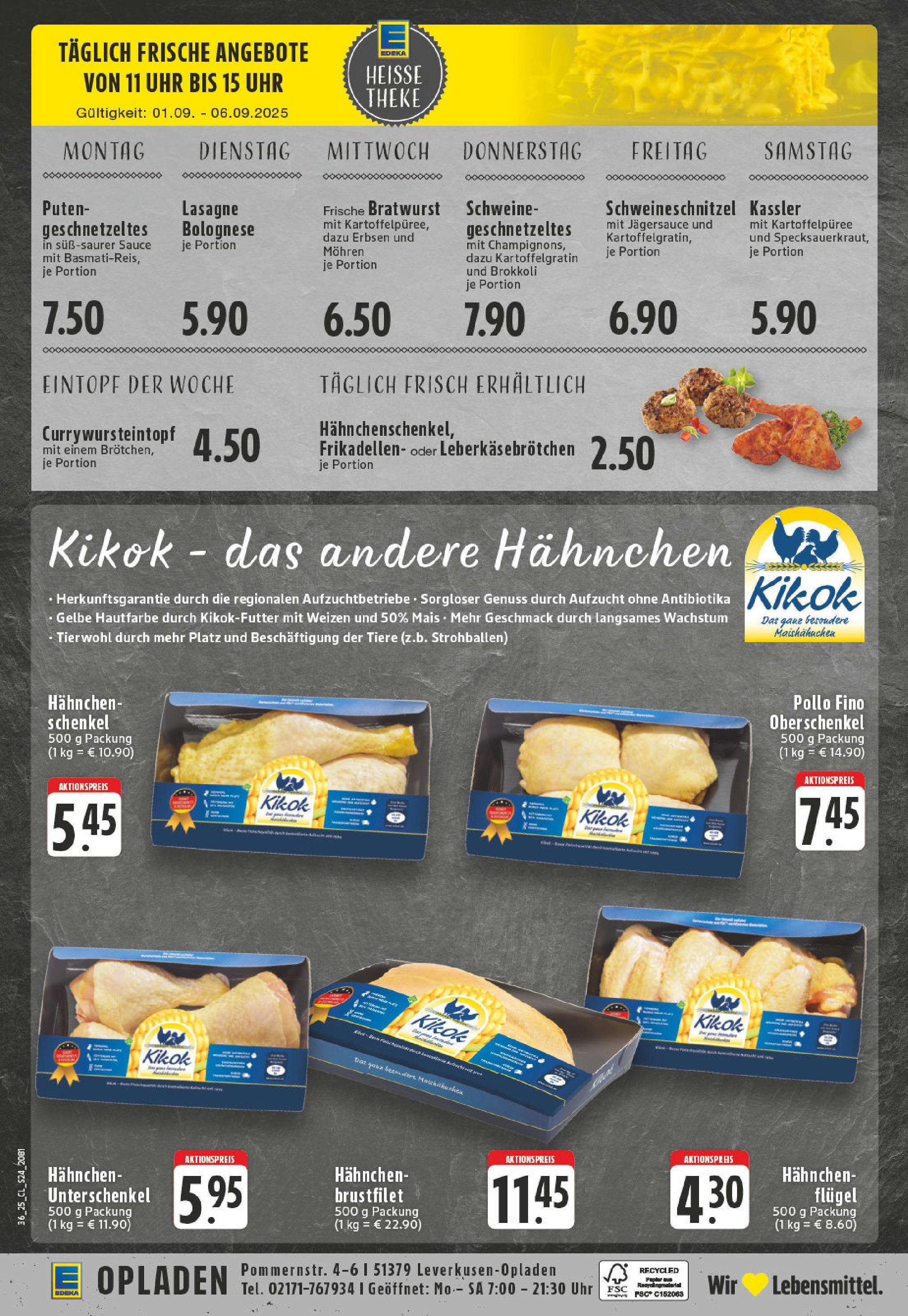 Edeka prospekt Leverkusen (ab 01.09.2025) » Angebote Online | Seite: 24 | Produkte: Bratwurst, Mohren, Brokkoli, Uhr Edeka prospekt Leverkusen (ab 01.09.2025) » Angebote Online | Seite: 24 | Produkte: Bratwurst, Mohren, Brokkoli, Uhr